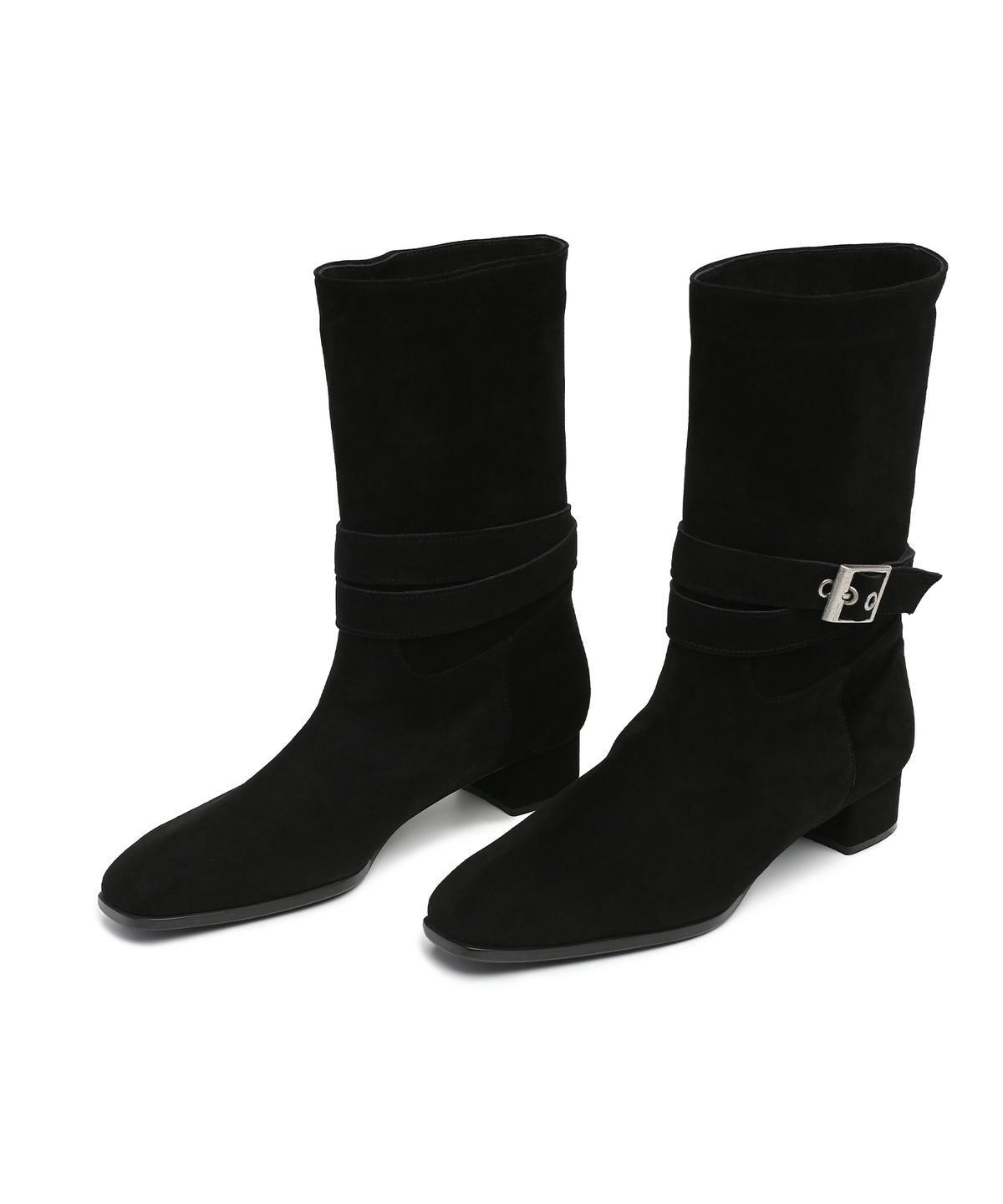 앤버터럼(ANDBUTTERUM) Sonnet_Middle Boots_Black(BF5CBH24BK)