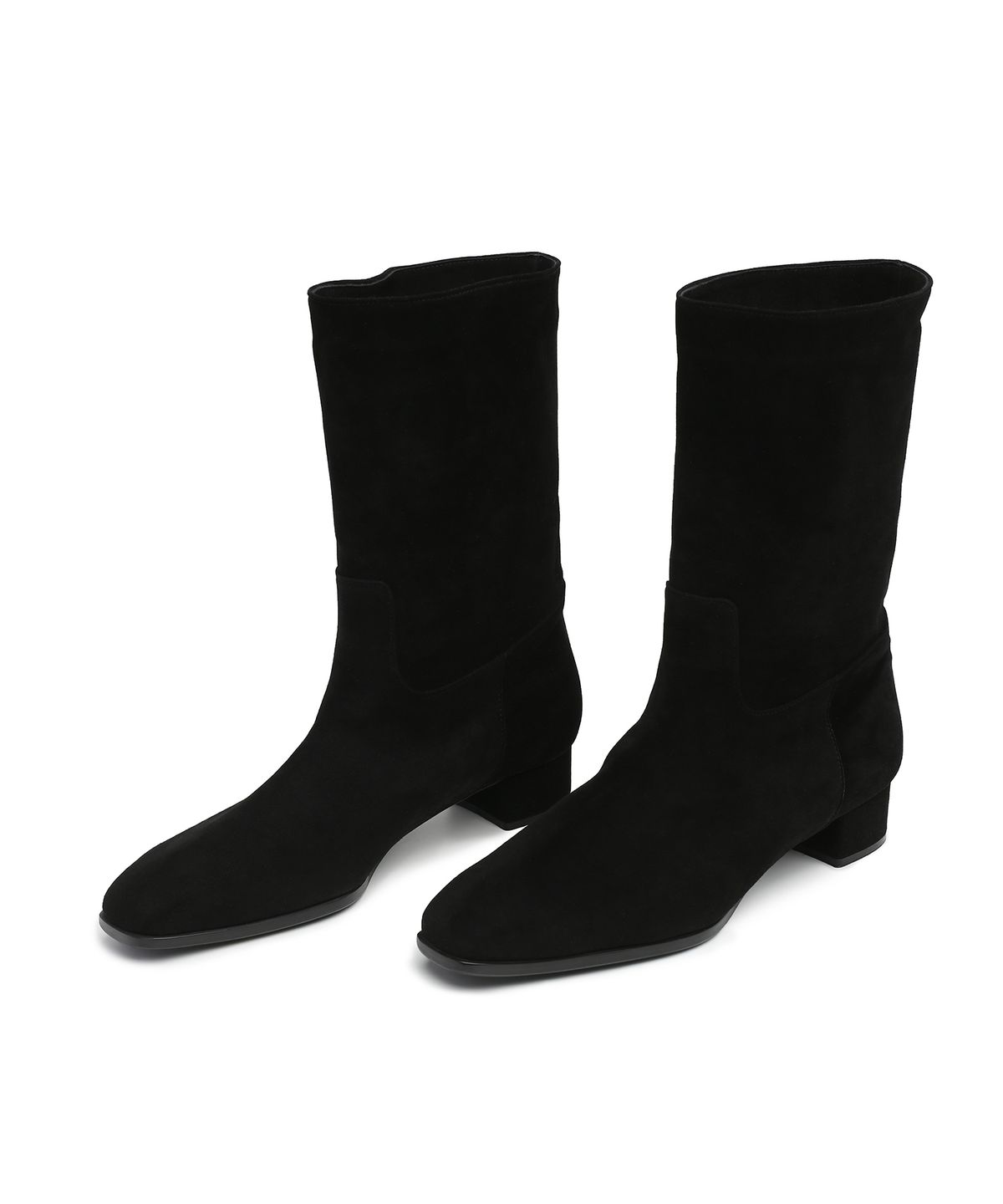 앤버터럼(ANDBUTTERUM) Sonnet_Middle Boots_Black(BF5CBH24BK)