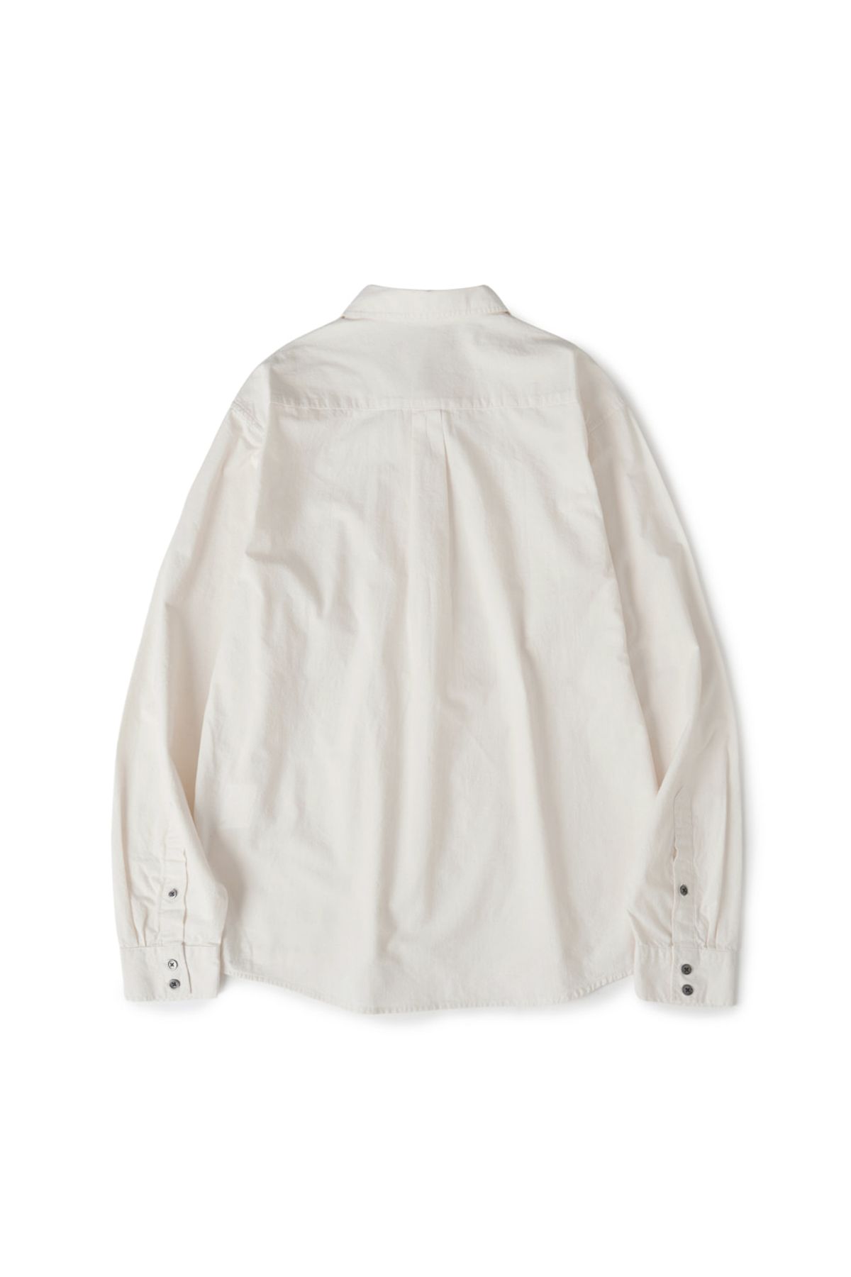해칭룸(HATCHINGROOM) Rana Shirt Silk Nep Ecru