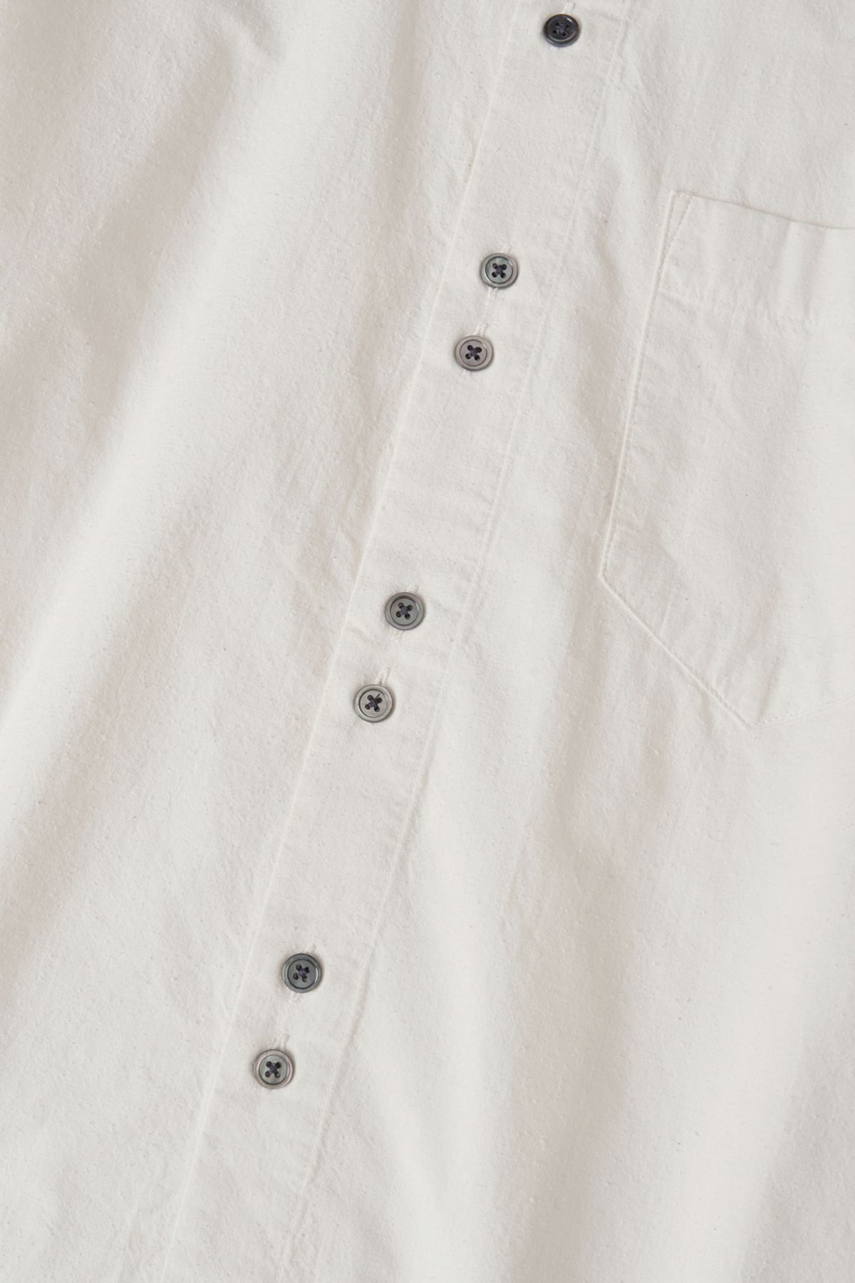 해칭룸(HATCHINGROOM) Rana Shirt Silk Nep Ecru