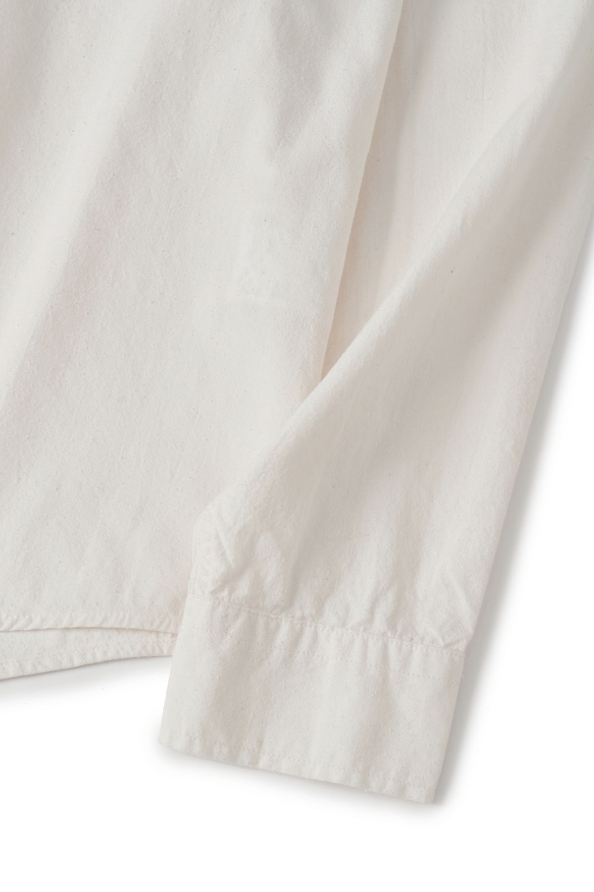 해칭룸(HATCHINGROOM) Rana Shirt Silk Nep Ecru