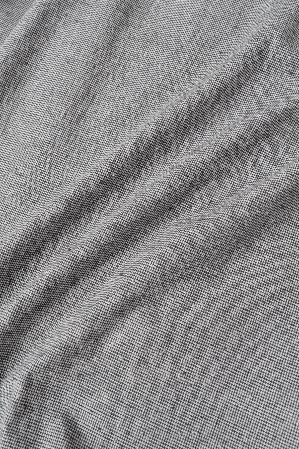 해칭룸(HATCHINGROOM) Regular Shirt Silk Nep Houndstooth Black