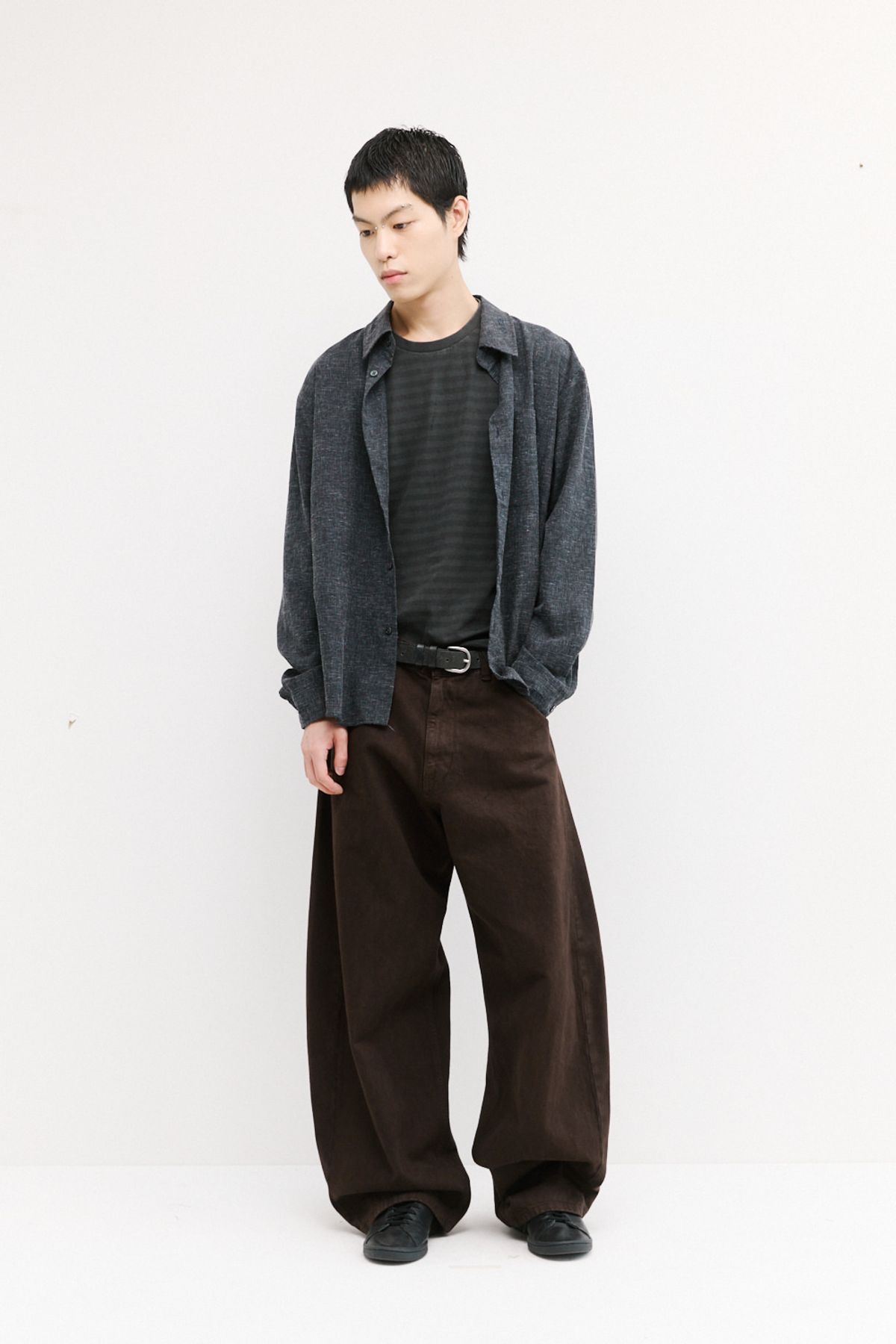 해칭룸(HATCHINGROOM) Museum Shirt Slub Grey