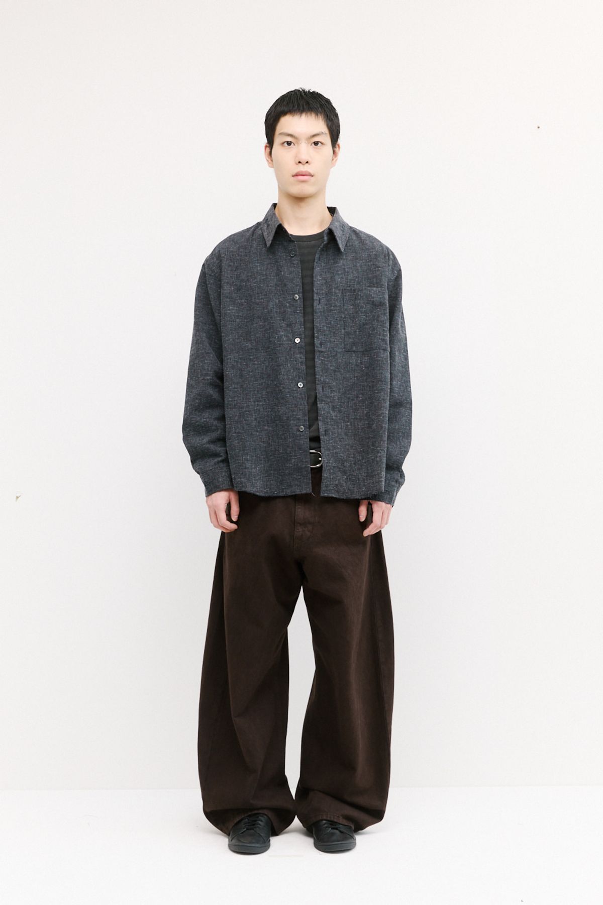해칭룸(HATCHINGROOM) Museum Shirt Slub Grey
