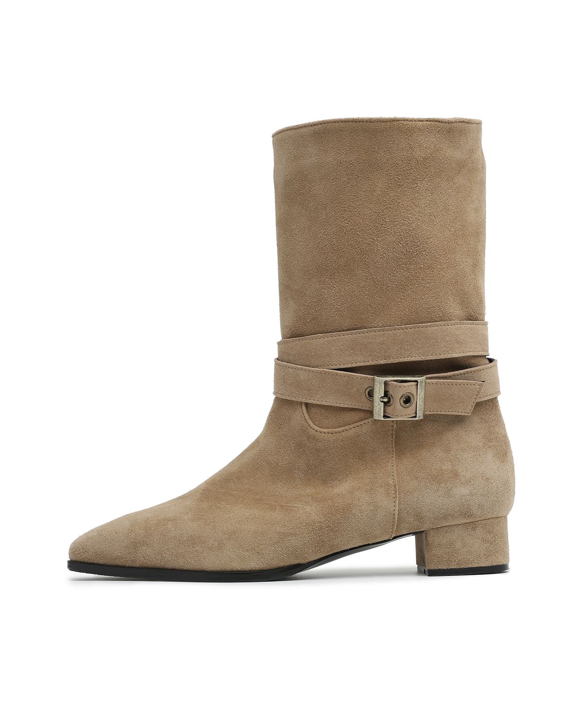 앤버터럼(ANDBUTTERUM) Sonnet_Middle Boots_Beige(BF5CBH24BE)