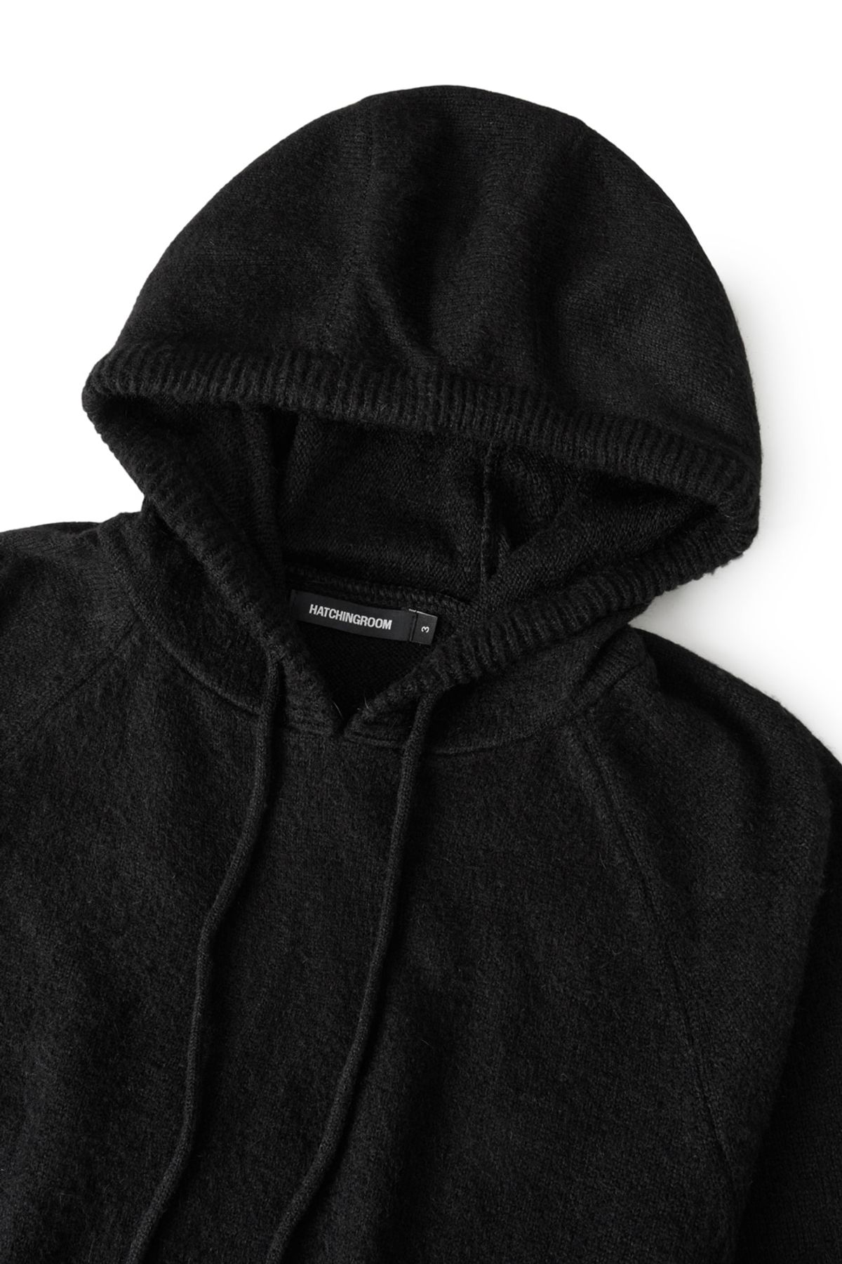 해칭룸(HATCHINGROOM) Base Hoodie Knit Black