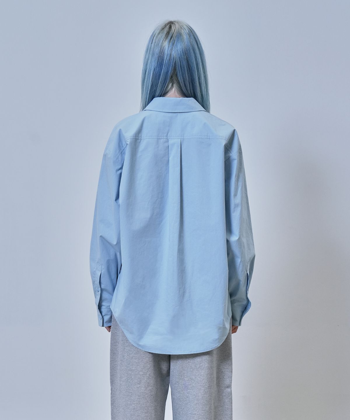 뉴제(NEWGE) Veiled Sky Shirts (SKY BLUE)