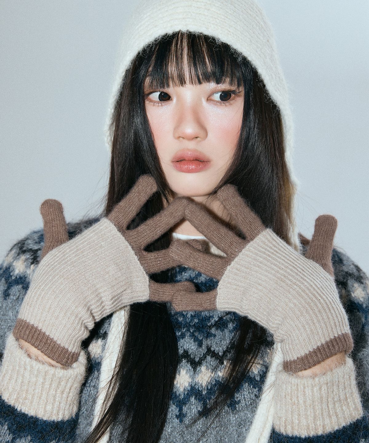 미쏘(MIXXO) 울블렌디드 바라클라바_MIAACFV11C