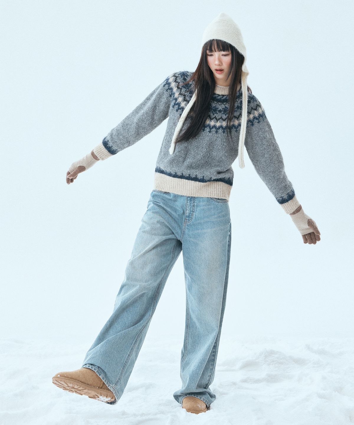 미쏘(MIXXO) 울블렌디드 바라클라바_MIAACFV11C