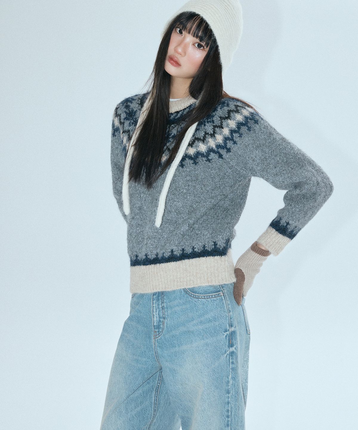 미쏘(MIXXO) 울블렌디드 바라클라바_MIAACFV11C