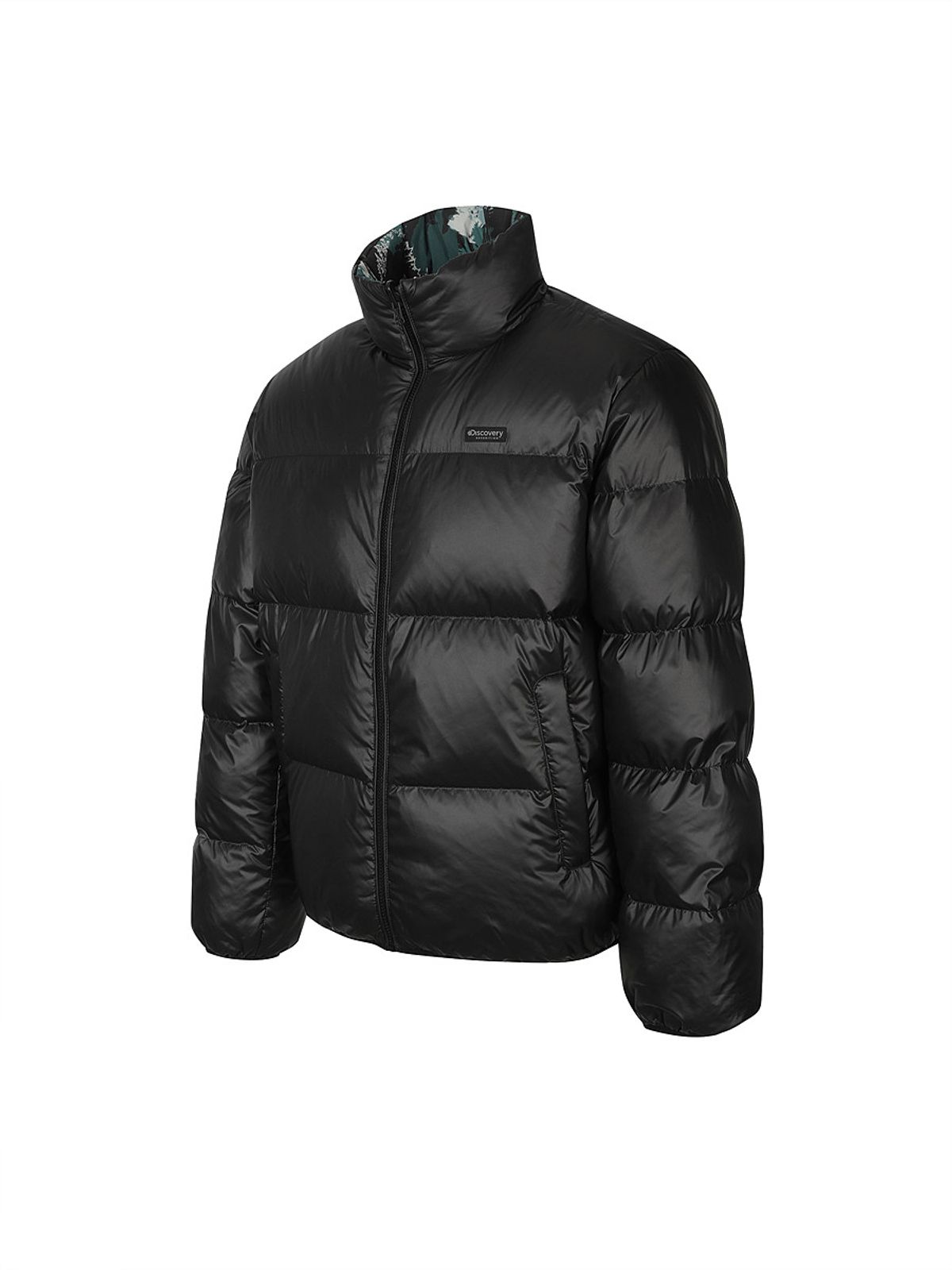 디스커버리 익스페디션(DISCOVERY EXPEDITION) 유니 반슬리 리버시블 다운 숏패딩 (Ptn.Black)