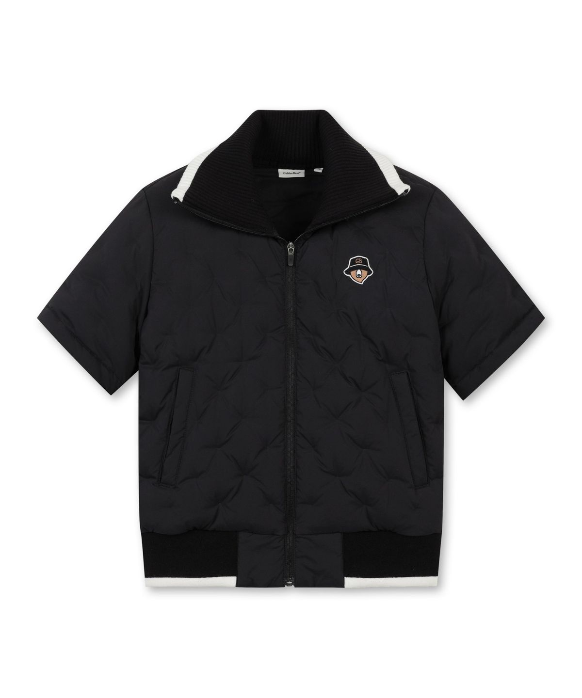 골든베어(GOLDEN BEAR) (W) Rib Collar Short Sleeve Tube Down Jacket G5UAW25901BKX
