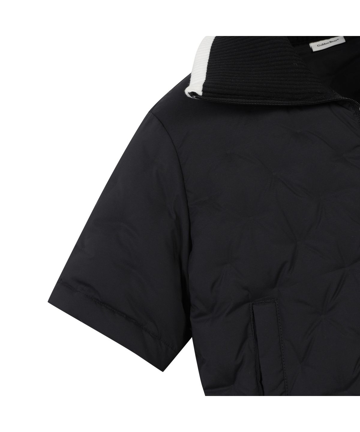 골든베어(GOLDEN BEAR) (W) Rib Collar Short Sleeve Tube Down Jacket G5UAW25901BKX