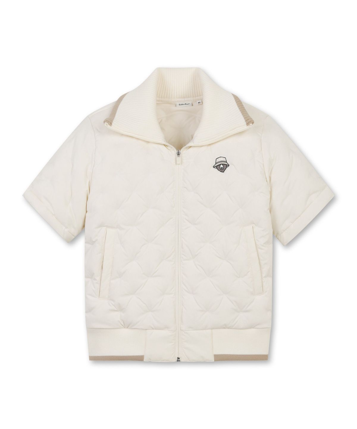 골든베어(GOLDEN BEAR) (W) Rib Collar Short Sleeve Tube Down Jacket G5UAW25901IVX