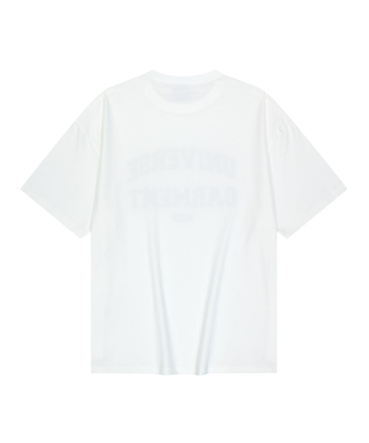 유니버스 가먼트(UNIVERSE GARMENT) UG 애슬래틱 로고 티셔츠_WHITE