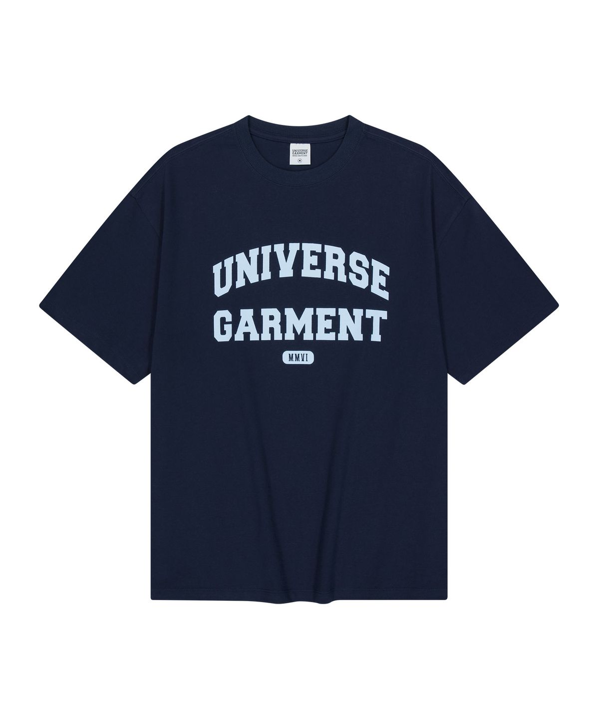 유니버스 가먼트(UNIVERSE GARMENT) UG 애슬래틱 로고 티셔츠_NAVY