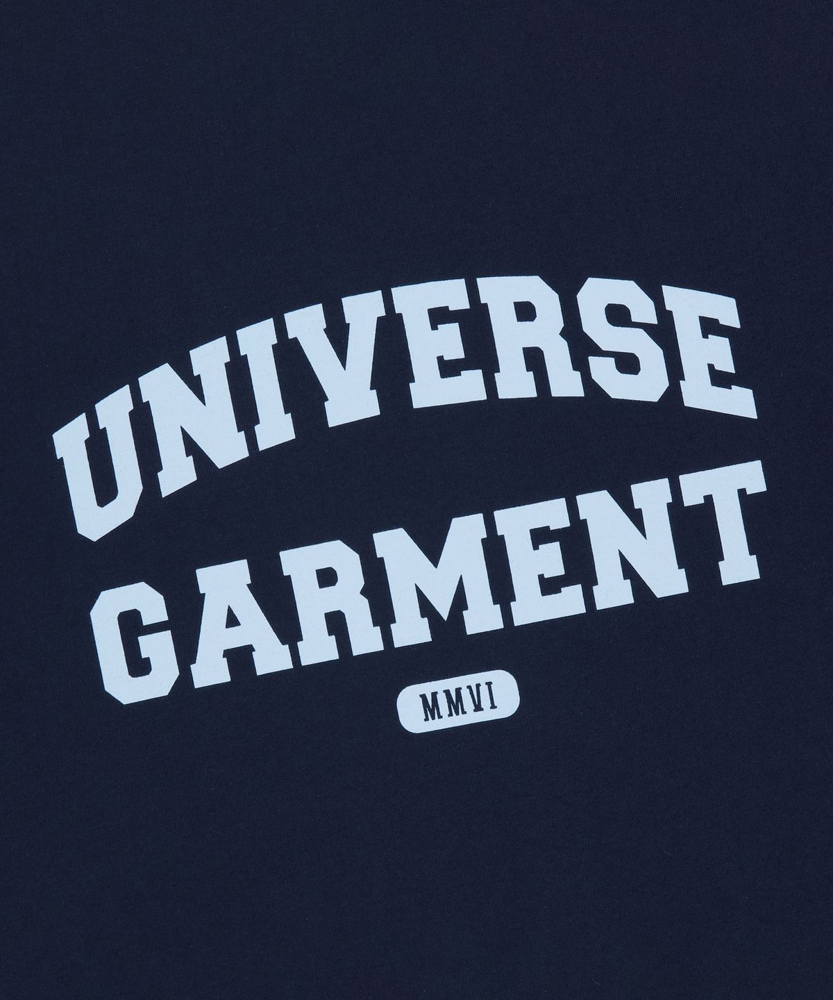 유니버스 가먼트(UNIVERSE GARMENT) UG 애슬래틱 로고 티셔츠_NAVY
