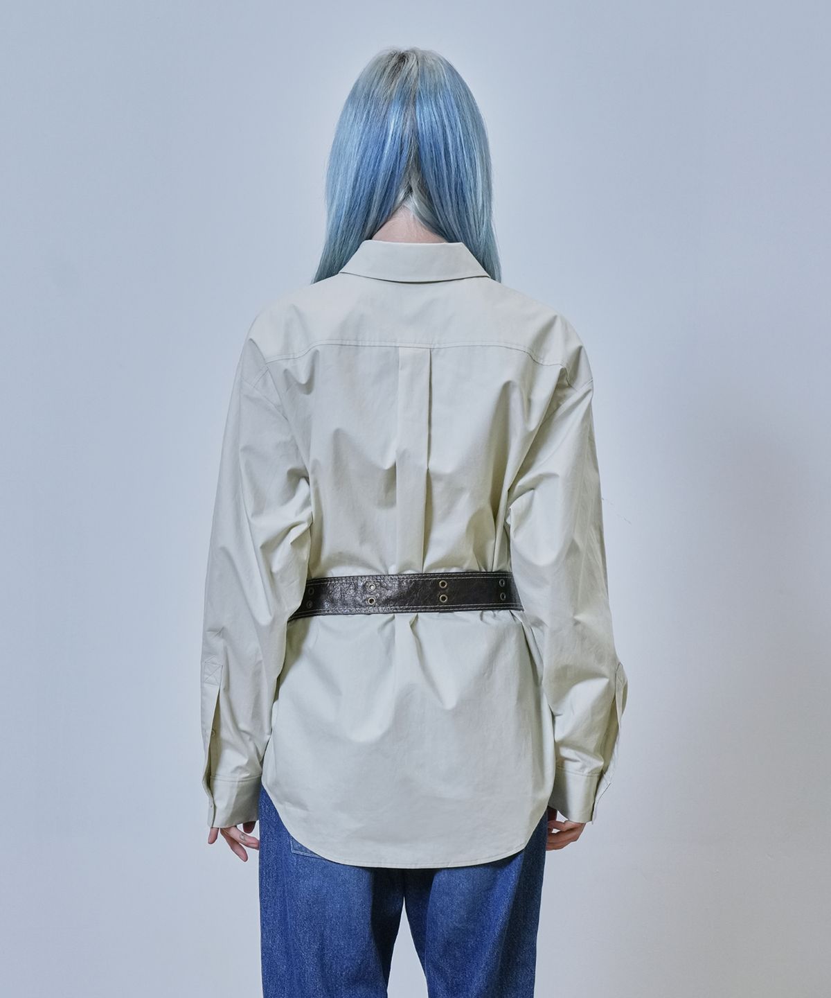 뉴제(NEWGE) Veiled Sky Shirts (YELLOW BEIGE)