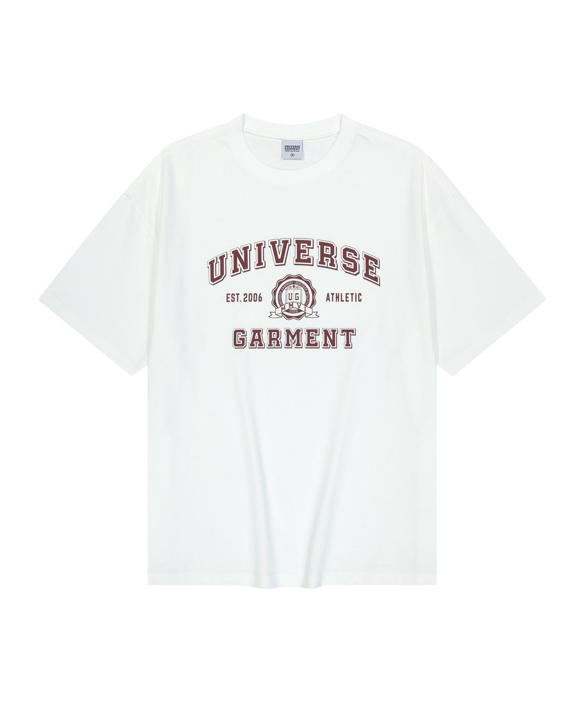유니버스 가먼트(UNIVERSE GARMENT) UG 심볼 로고 프린트 티셔츠_WHITE