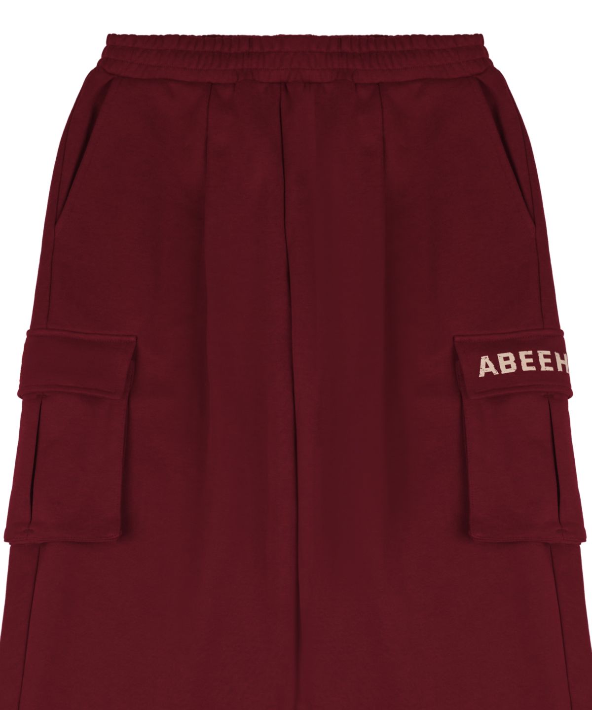 어비험즈(ABEEHUMS) 원턱 유틸리티 카고 와이드 팬츠 ABH357-305 와인
