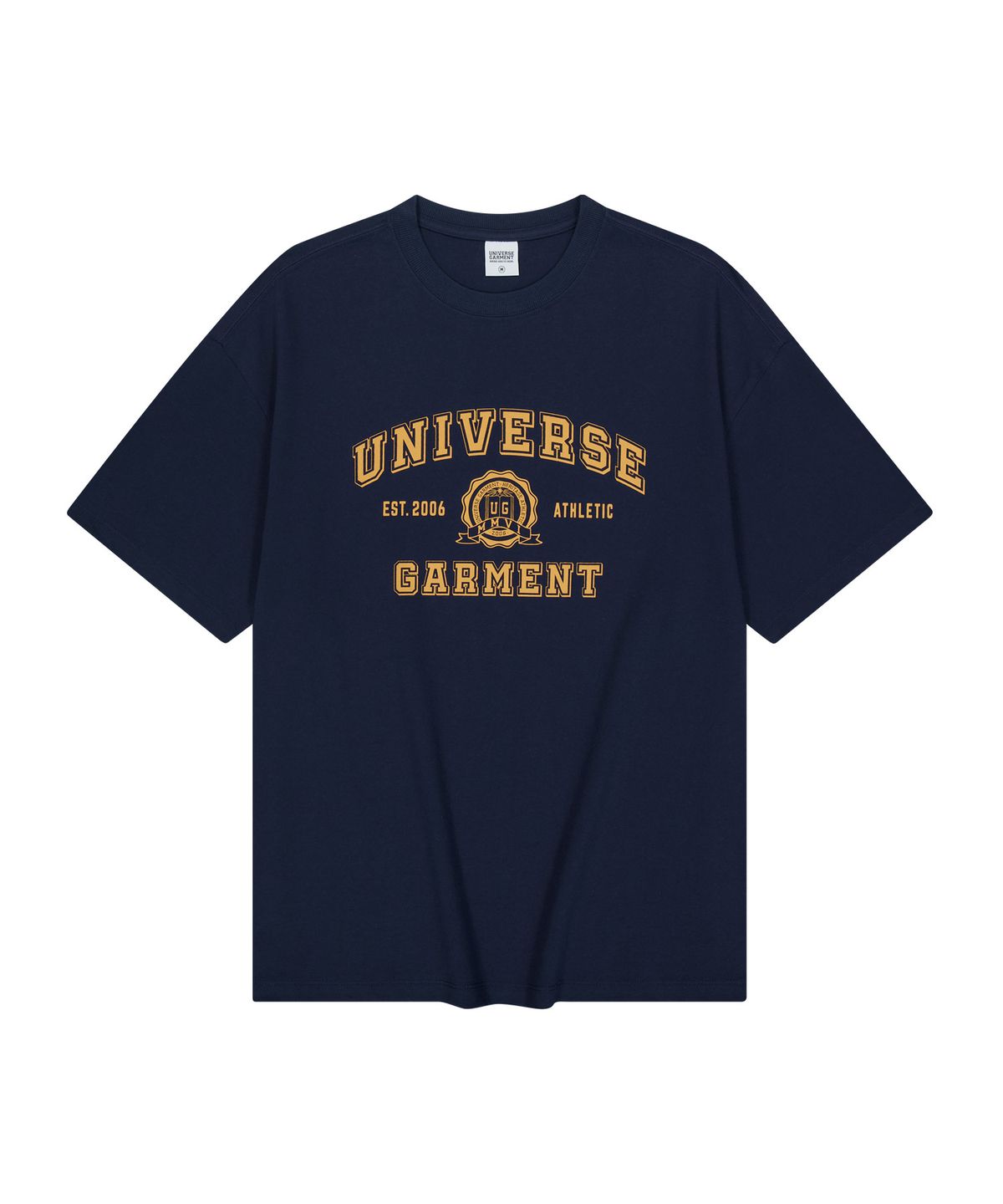 유니버스 가먼트(UNIVERSE GARMENT) UG 심볼 로고 프린트 티셔츠_NAVY