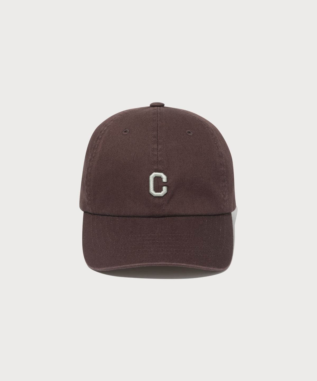 커버낫(COVERNAT) 스몰 C로고 3D 자수 코지 핏 볼캡 Brown