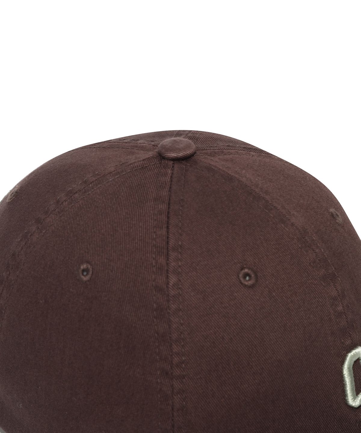 커버낫(COVERNAT) 스몰 C로고 3D 자수 코지 핏 볼캡 Brown
