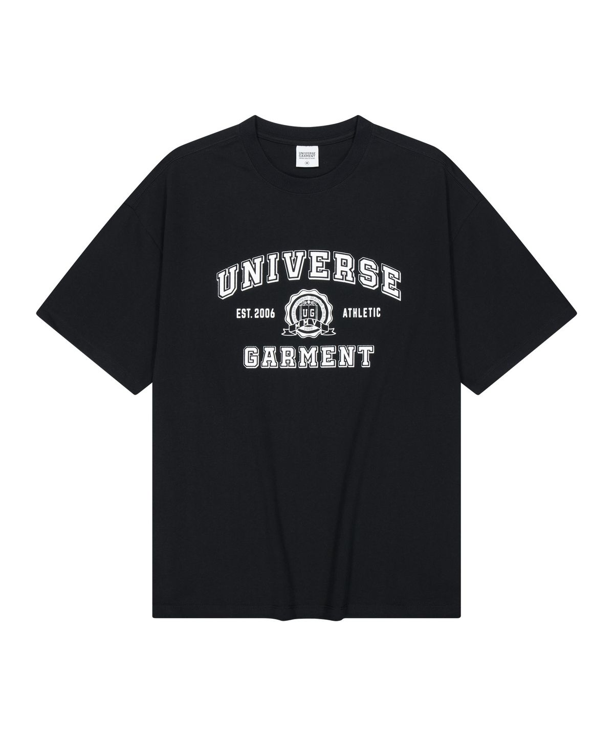 유니버스 가먼트(UNIVERSE GARMENT) UG 심볼 로고 프린트 티셔츠_BLACK