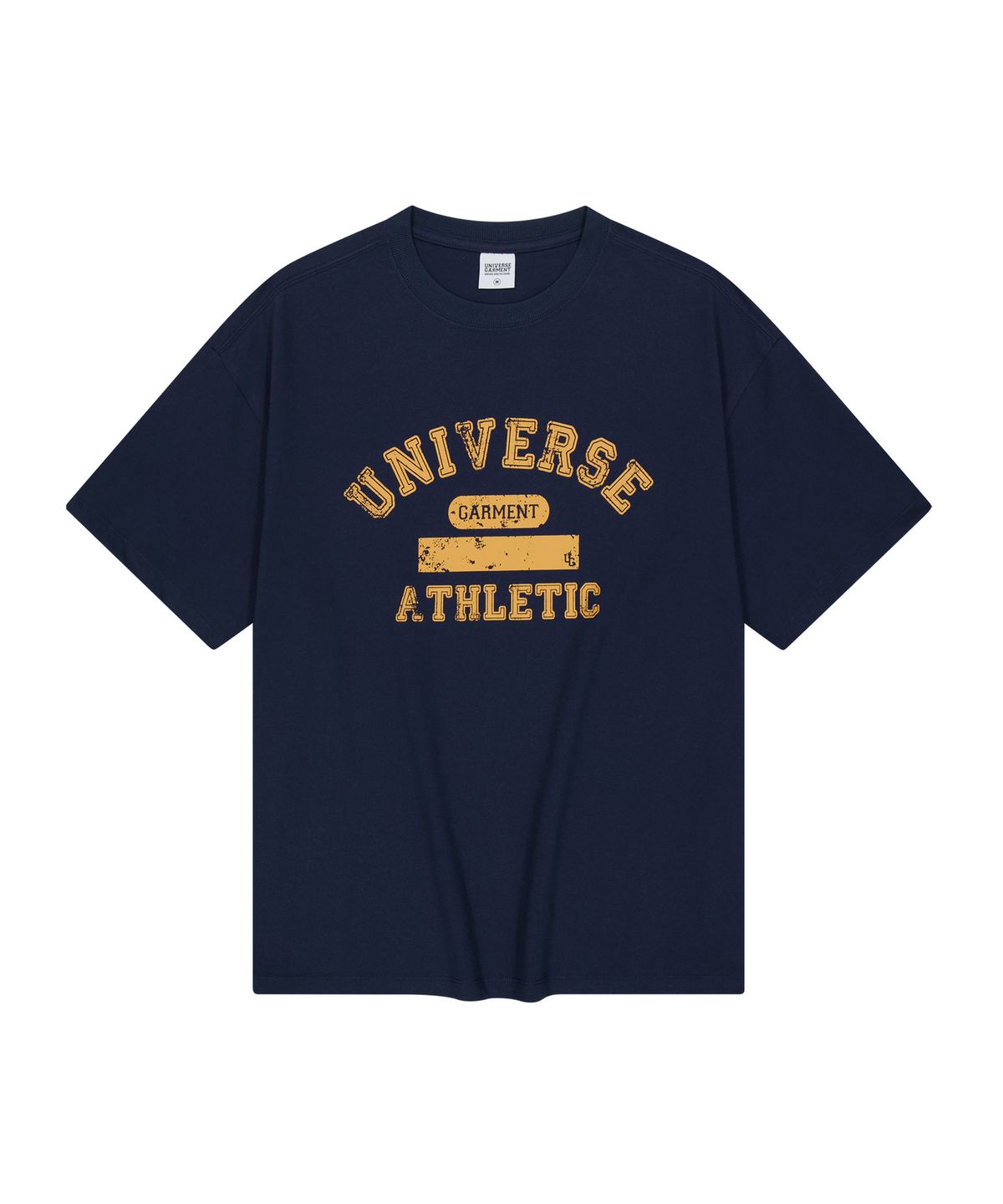 유니버스 가먼트(UNIVERSE GARMENT) UG 크랙 프린트 티셔츠_NAVY