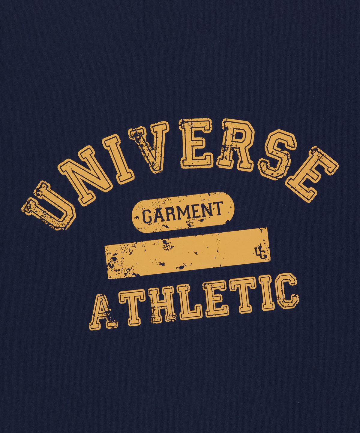 유니버스 가먼트(UNIVERSE GARMENT) UG 크랙 프린트 티셔츠_NAVY