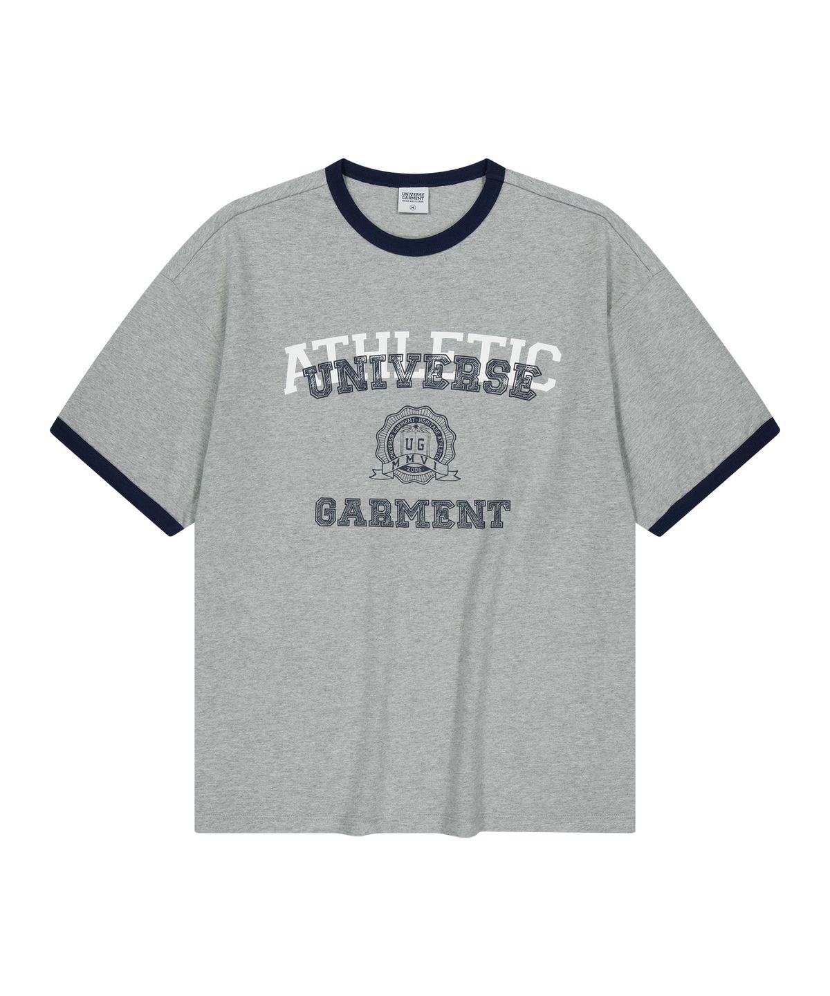 유니버스 가먼트(UNIVERSE GARMENT) UG 애슬래틱 링거 티셔츠_MELANGE GREY