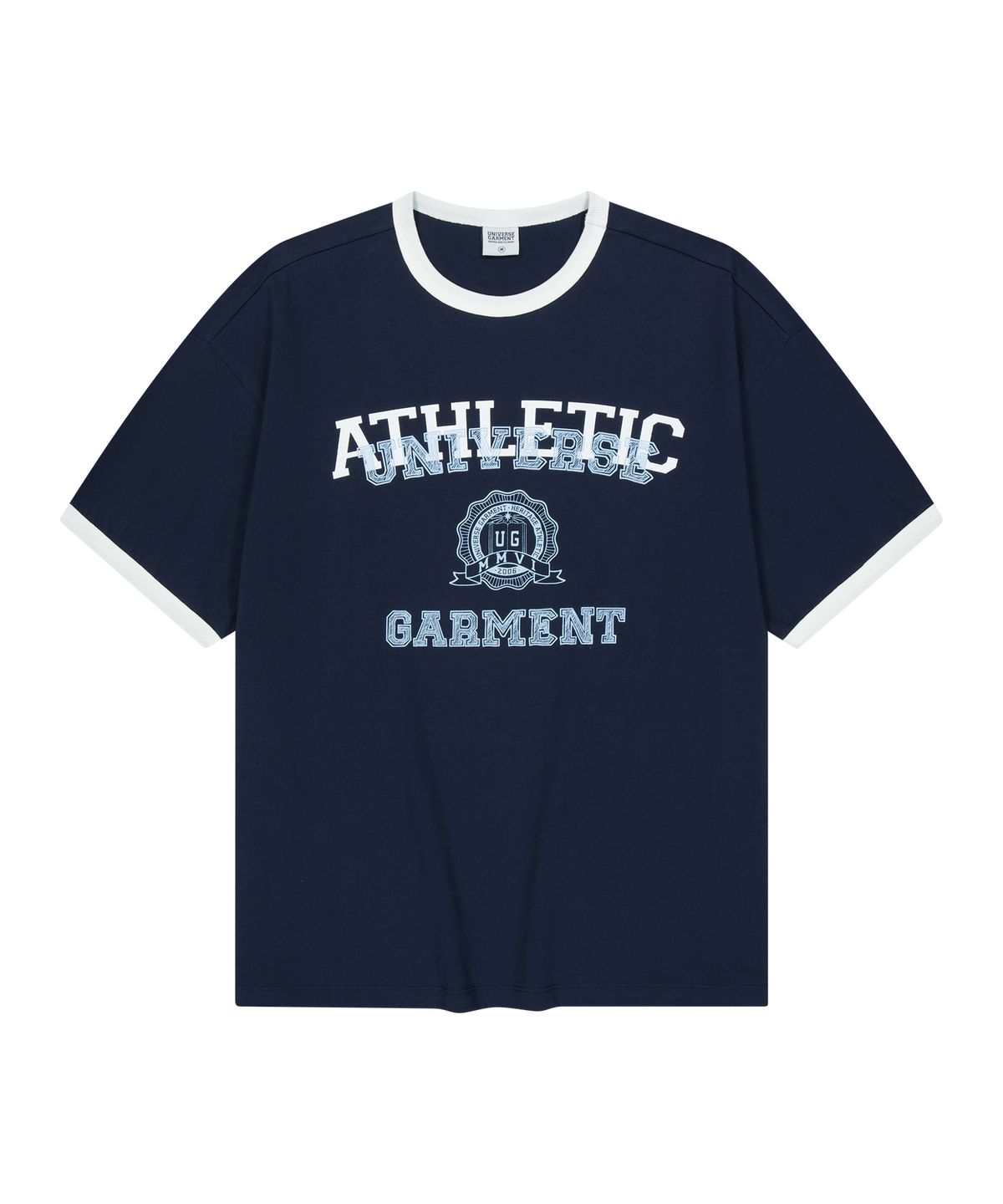 유니버스 가먼트(UNIVERSE GARMENT) UG 애슬래틱 링거 티셔츠_NAVY
