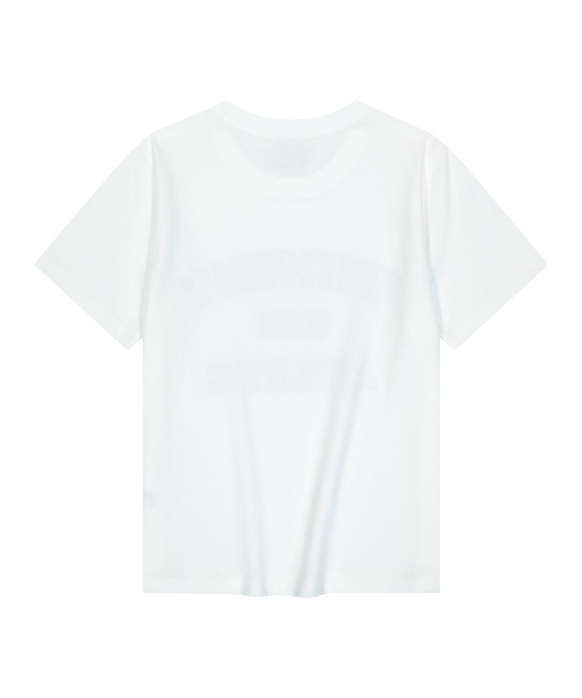 유니버스 가먼트(UNIVERSE GARMENT) UG 크랙 슬림 우먼티셔츠_WHITE