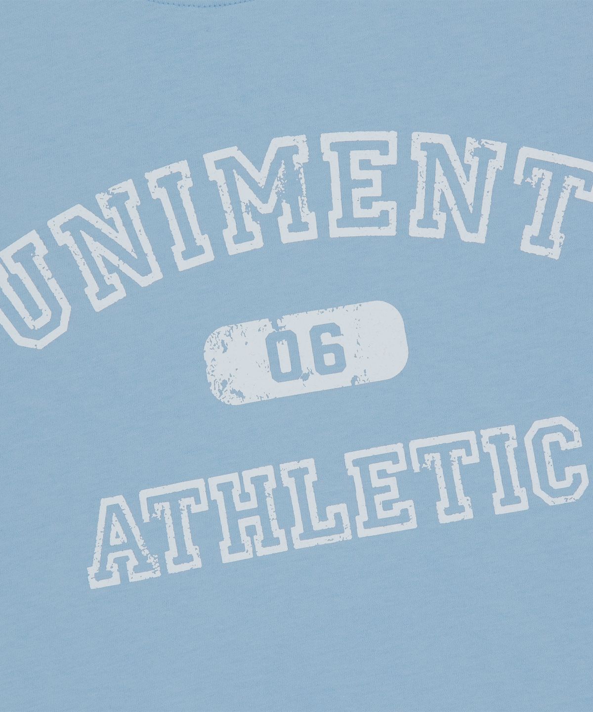 유니버스 가먼트(UNIVERSE GARMENT) UG 크랙 슬림 우먼티셔츠_LIGHT BLUE
