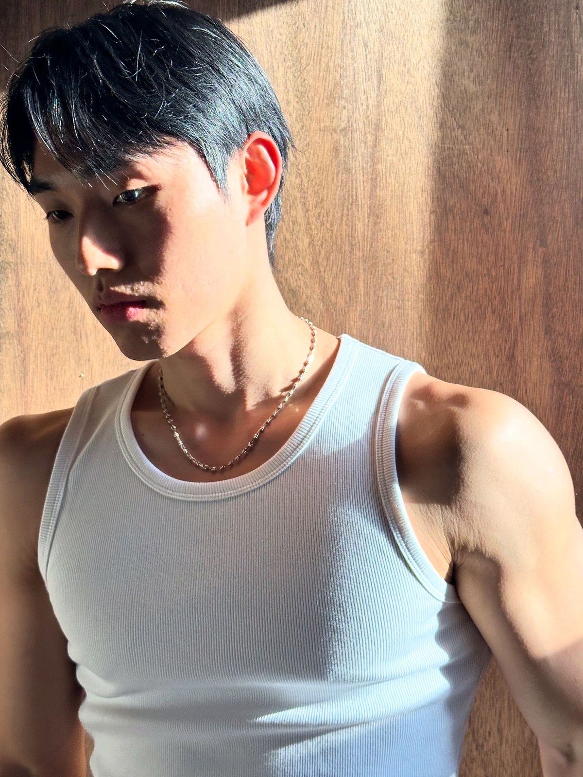 카키 스튜디오(KHAKI STUDIO) 타이트 체인 넥크리스