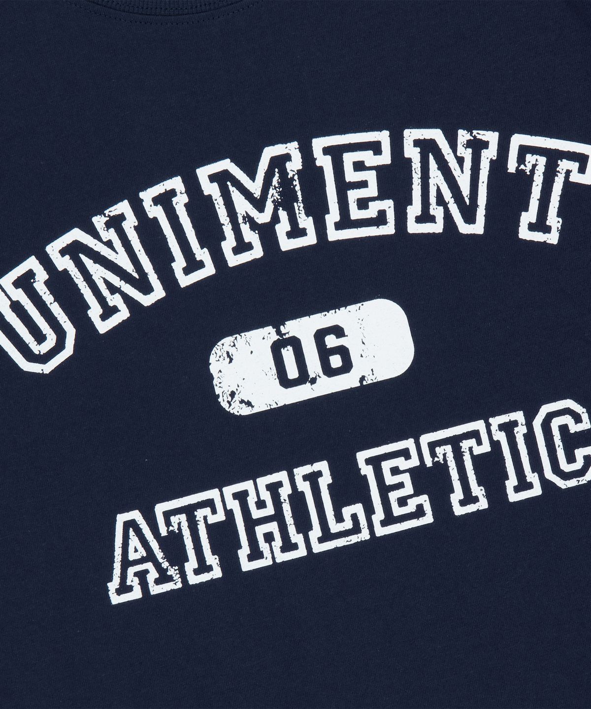 유니버스 가먼트(UNIVERSE GARMENT) UG 크랙 슬림 우먼티셔츠_NAVY