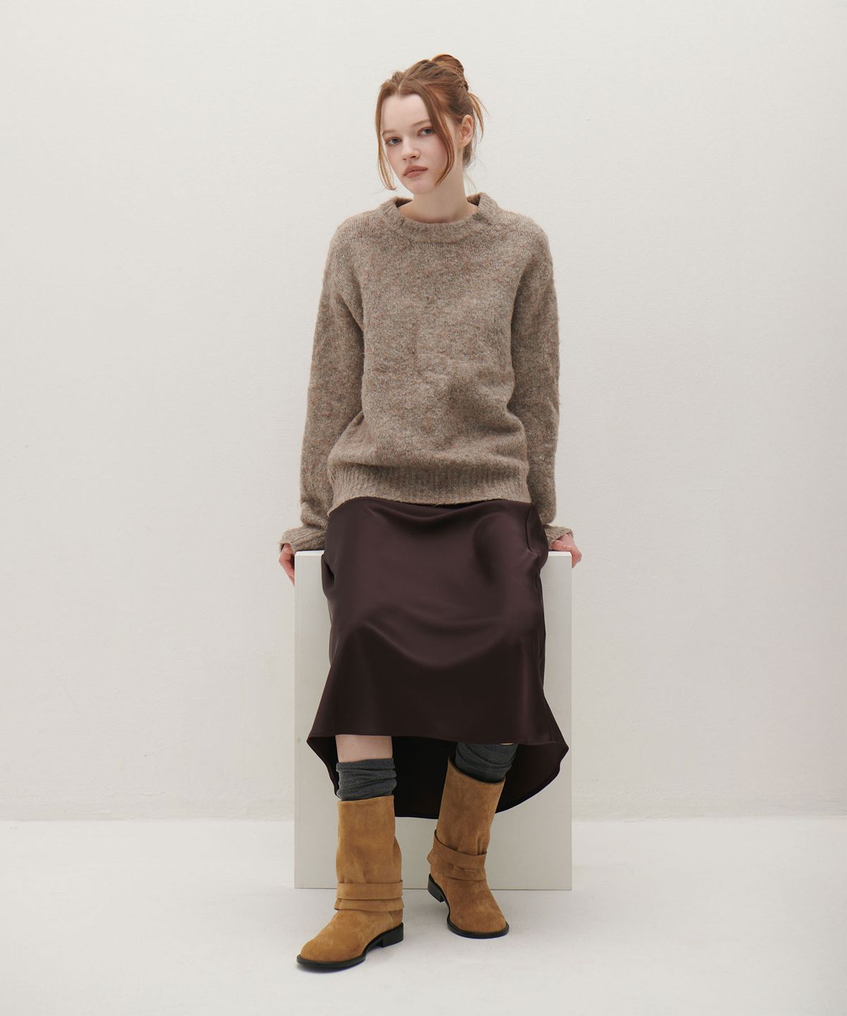 앤버터럼(ANDBUTTERUM) Noel_Middle Boots_Beige(BF5CBH23BE)