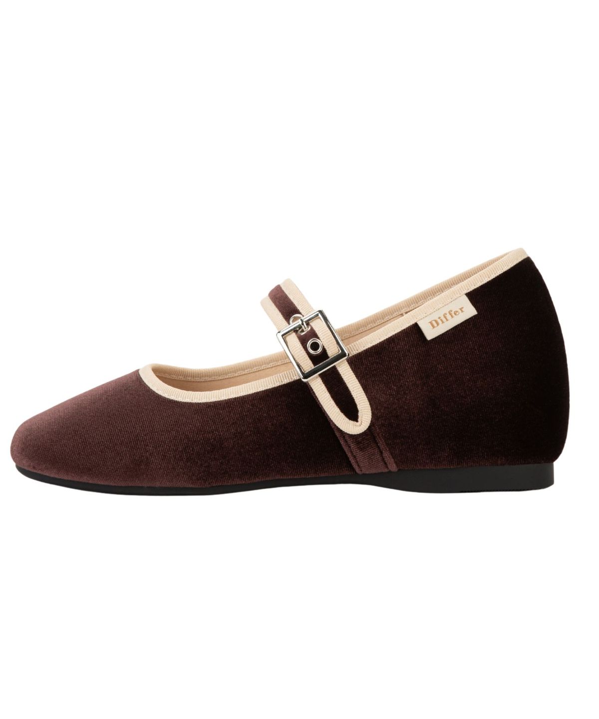 디퍼슈(DIFFERSHOE) 벨린 스퀘어 메리제인 5CM [브라운]