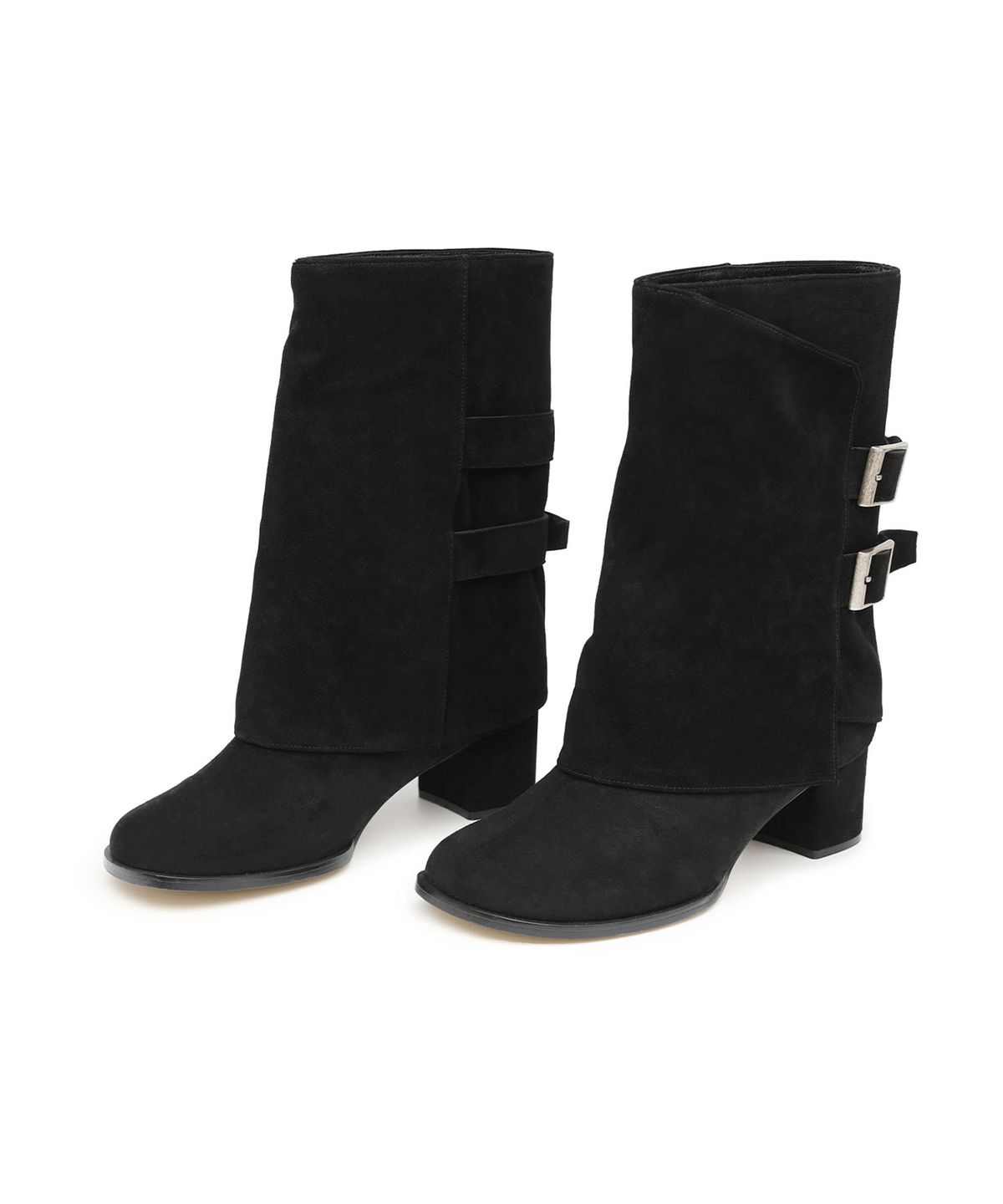 앤버터럼(ANDBUTTERUM) Russet_Middle Boots_Black(BF5CBH22BK)