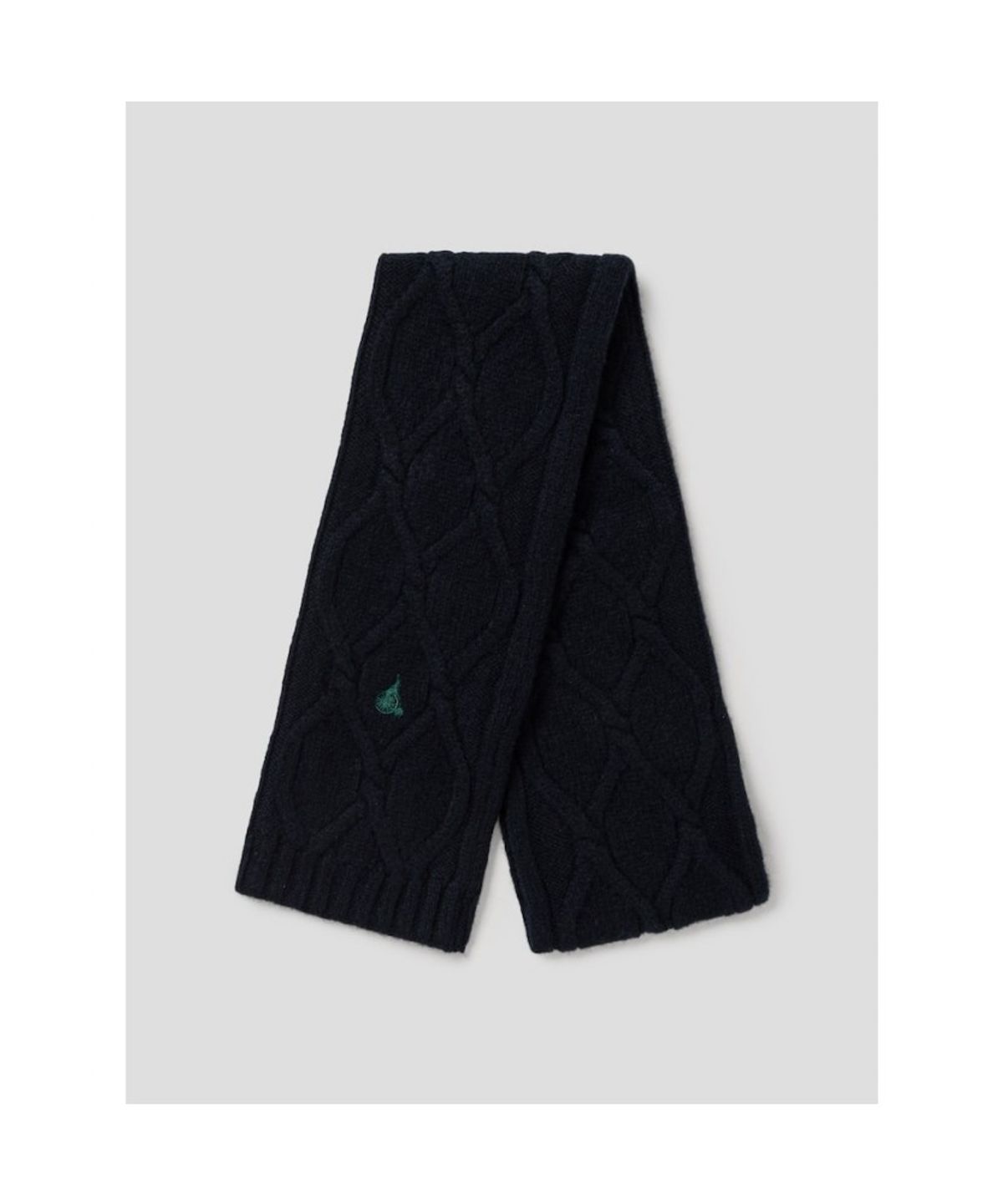 빈폴 액세서리(BEANPOLE ACCESSORY) 울 케이블 내로우 머플러  네이비