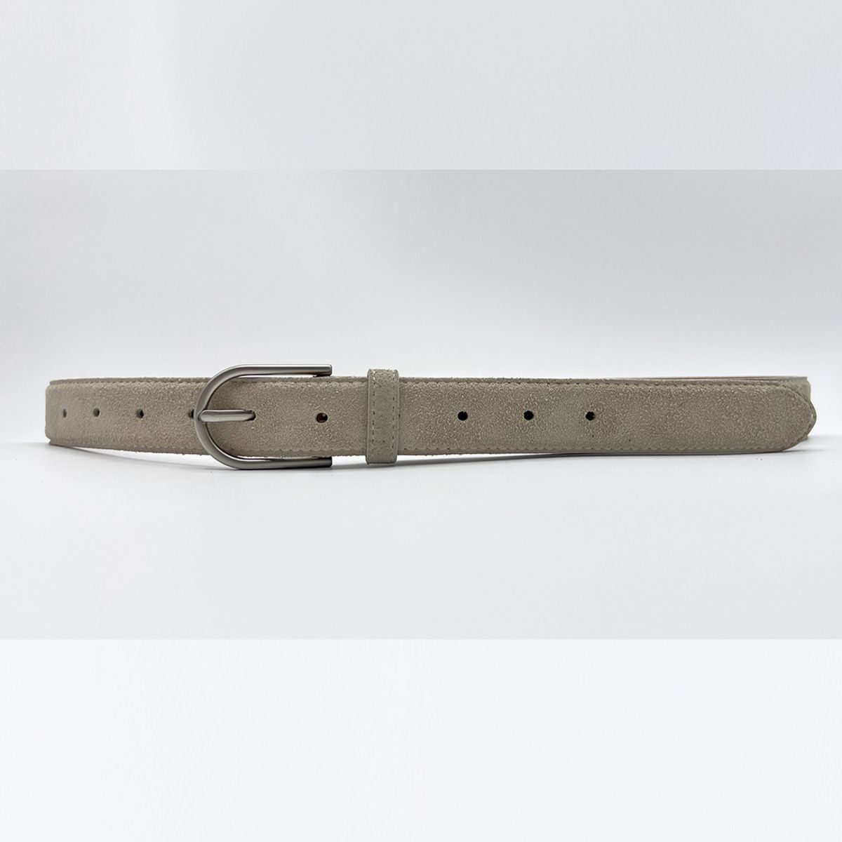 메종마스터(MAISON MASTER) 베이직 스웨이드 벨트 라운드 버클 2color(ITALY LEATHER)