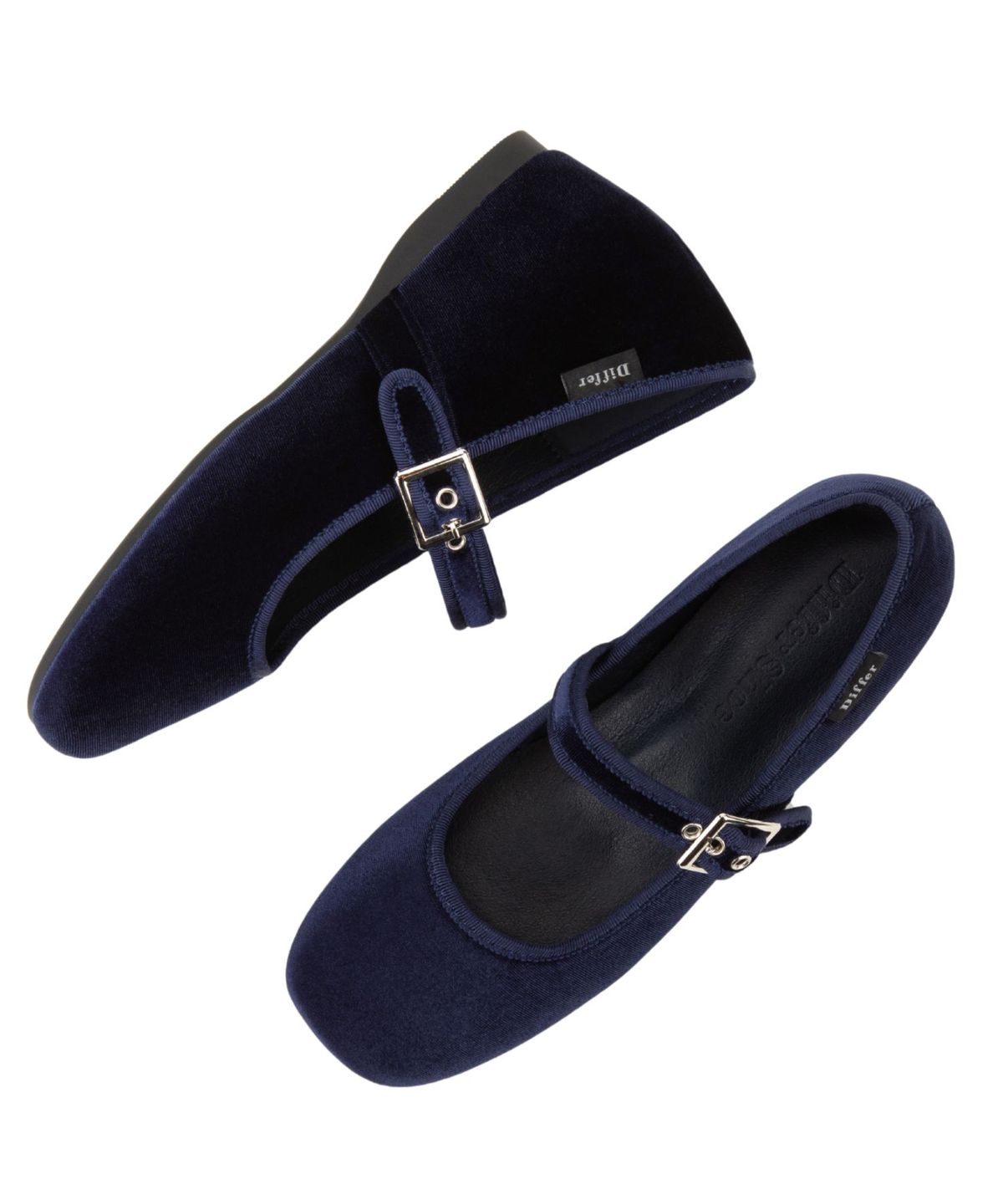 디퍼슈(DIFFERSHOE) 벨린 스퀘어 메리제인 5CM [네이비]