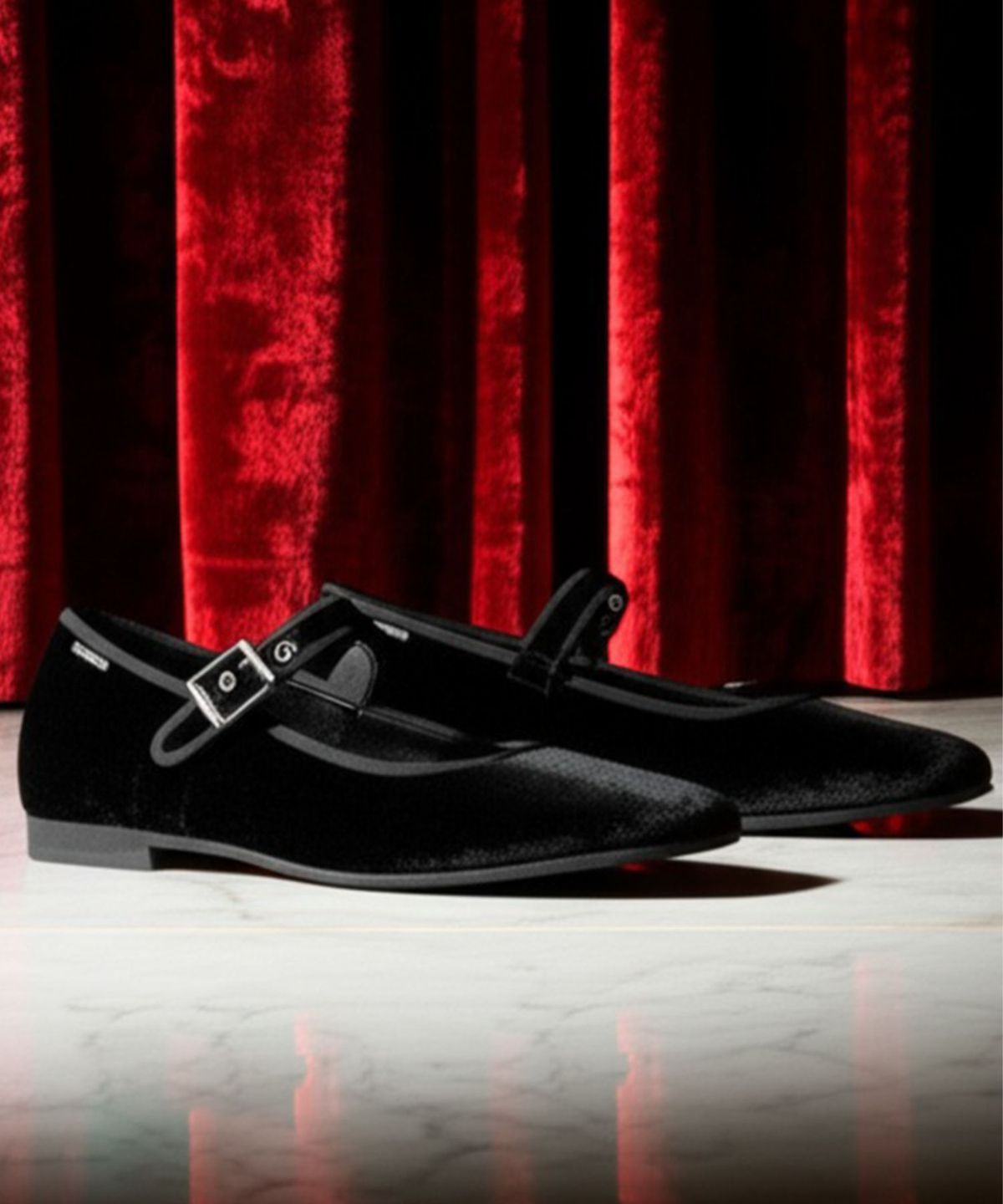 디퍼슈(DIFFERSHOE) 벨린 스퀘어 기모 메리제인 5CM [윈터 블랙]