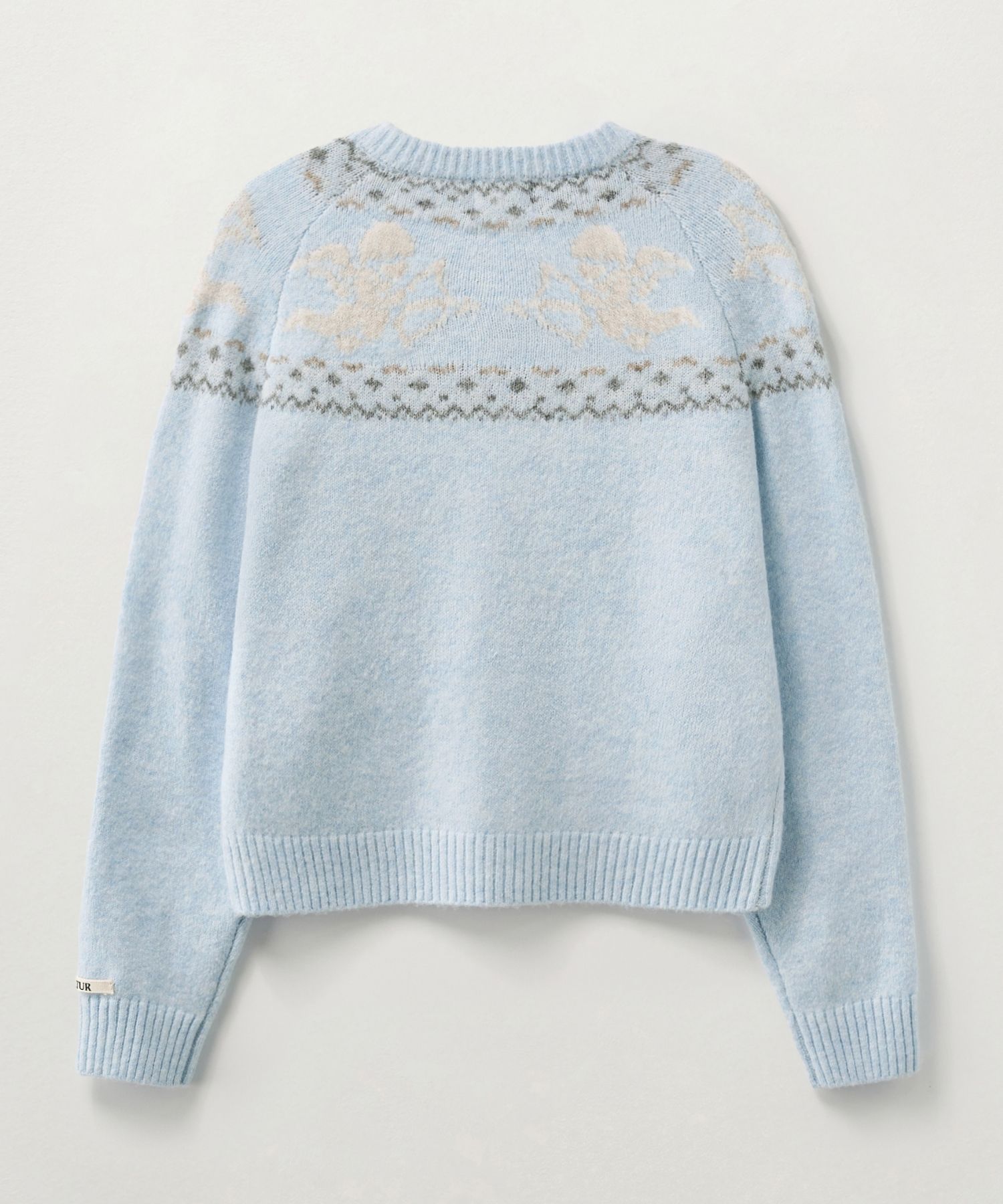 MUSINSA公式 | SATUR (W) ホリデーエンジェルニットカーディガンスカイ