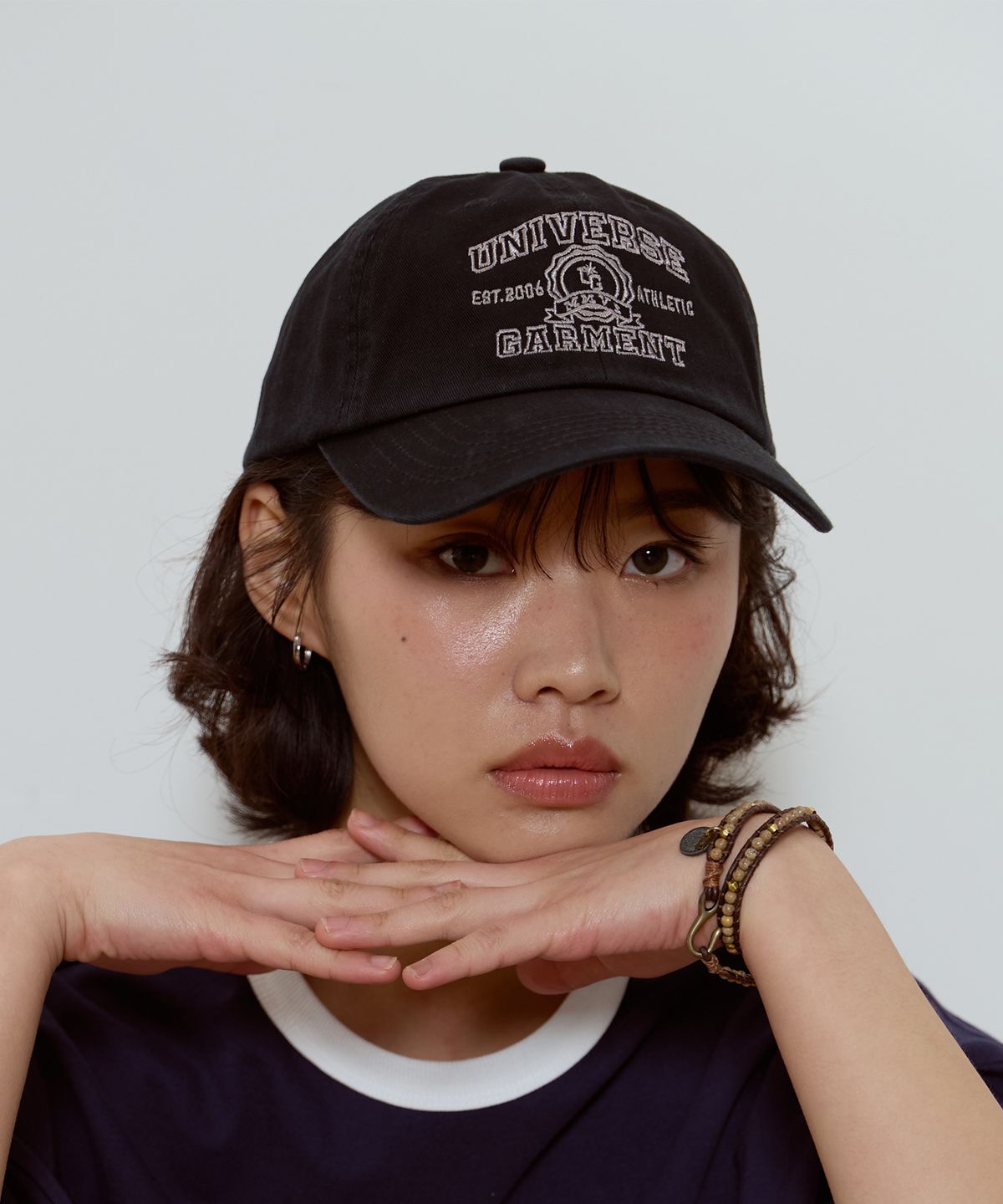 유니버스 가먼트(UNIVERSE GARMENT) UG 심볼 로고 볼캡_BLACK