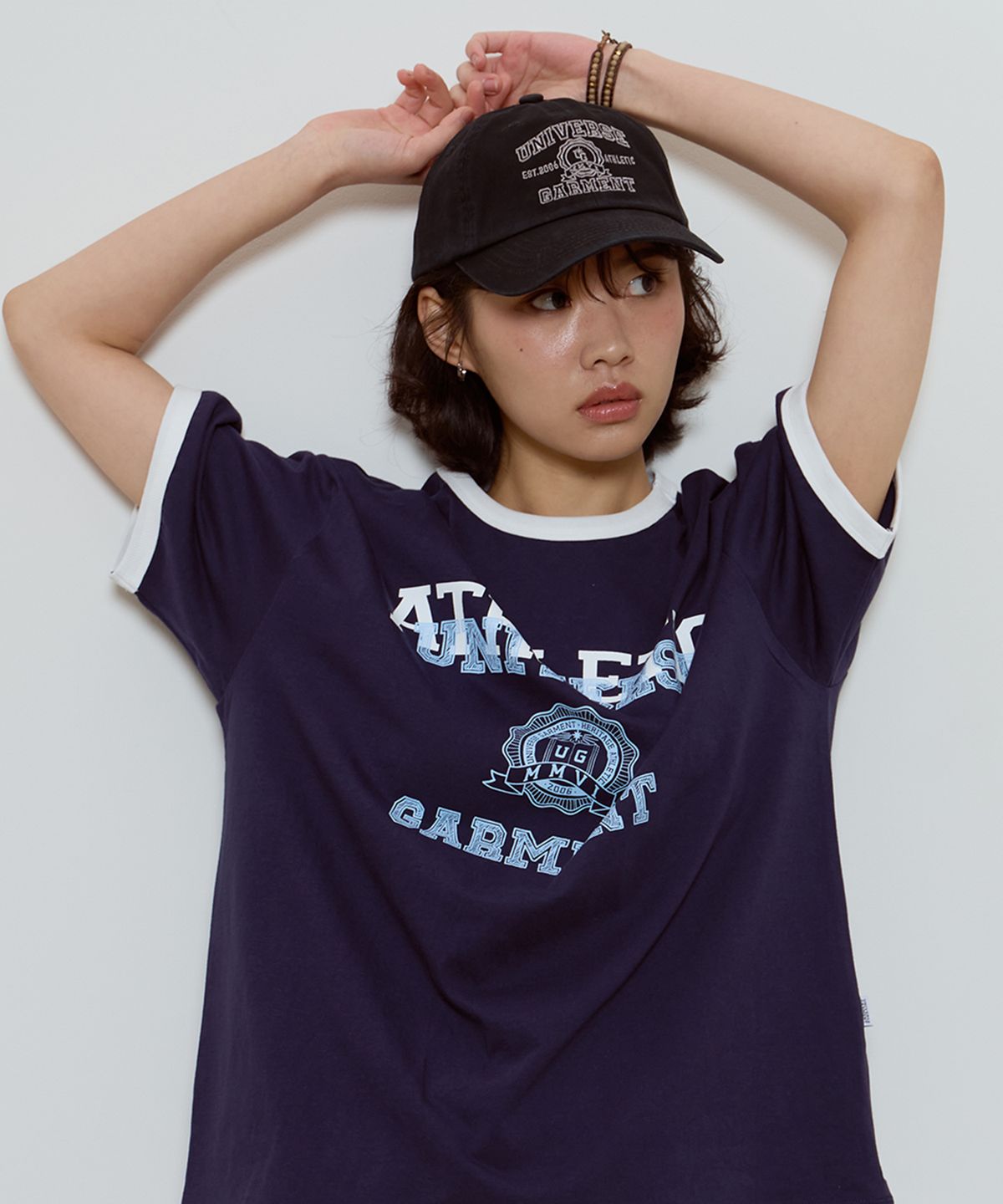 유니버스 가먼트(UNIVERSE GARMENT) UG 심볼 로고 볼캡_BLACK