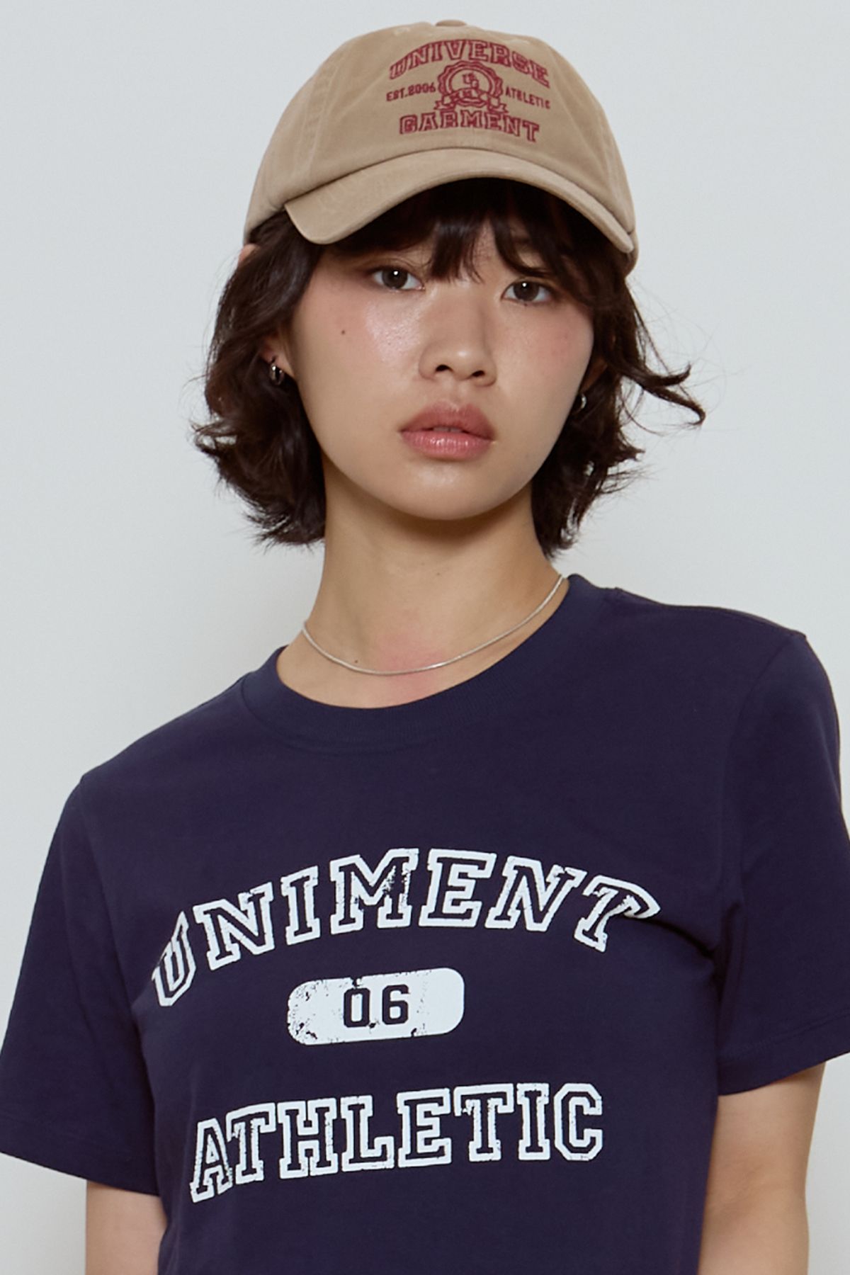 유니버스 가먼트(UNIVERSE GARMENT) UG 심볼 로고 볼캡_BEIGE