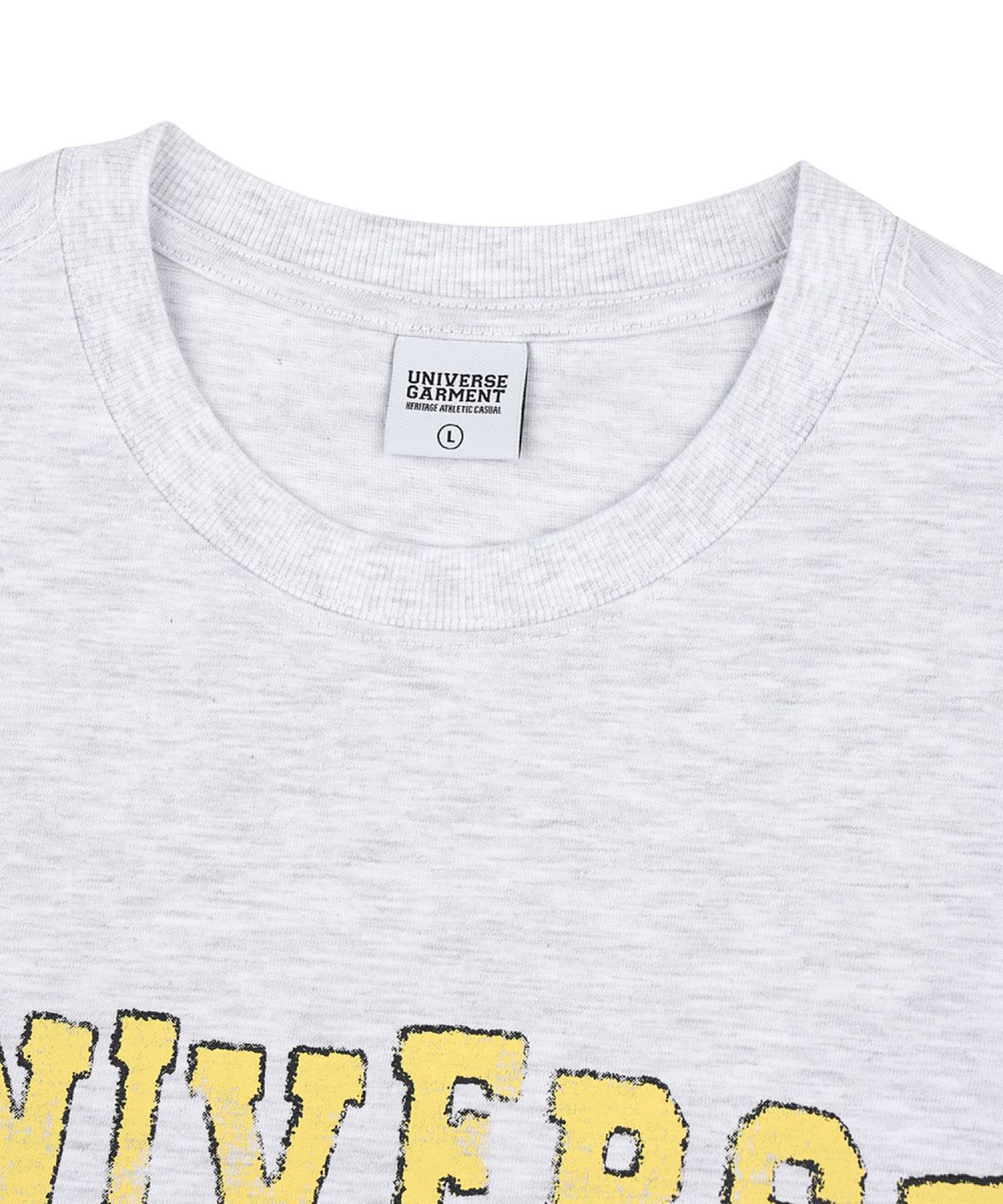 유니버스 가먼트(UNIVERSE GARMENT) UG 빈티지 애슬래틱 티셔츠_Melange Grey