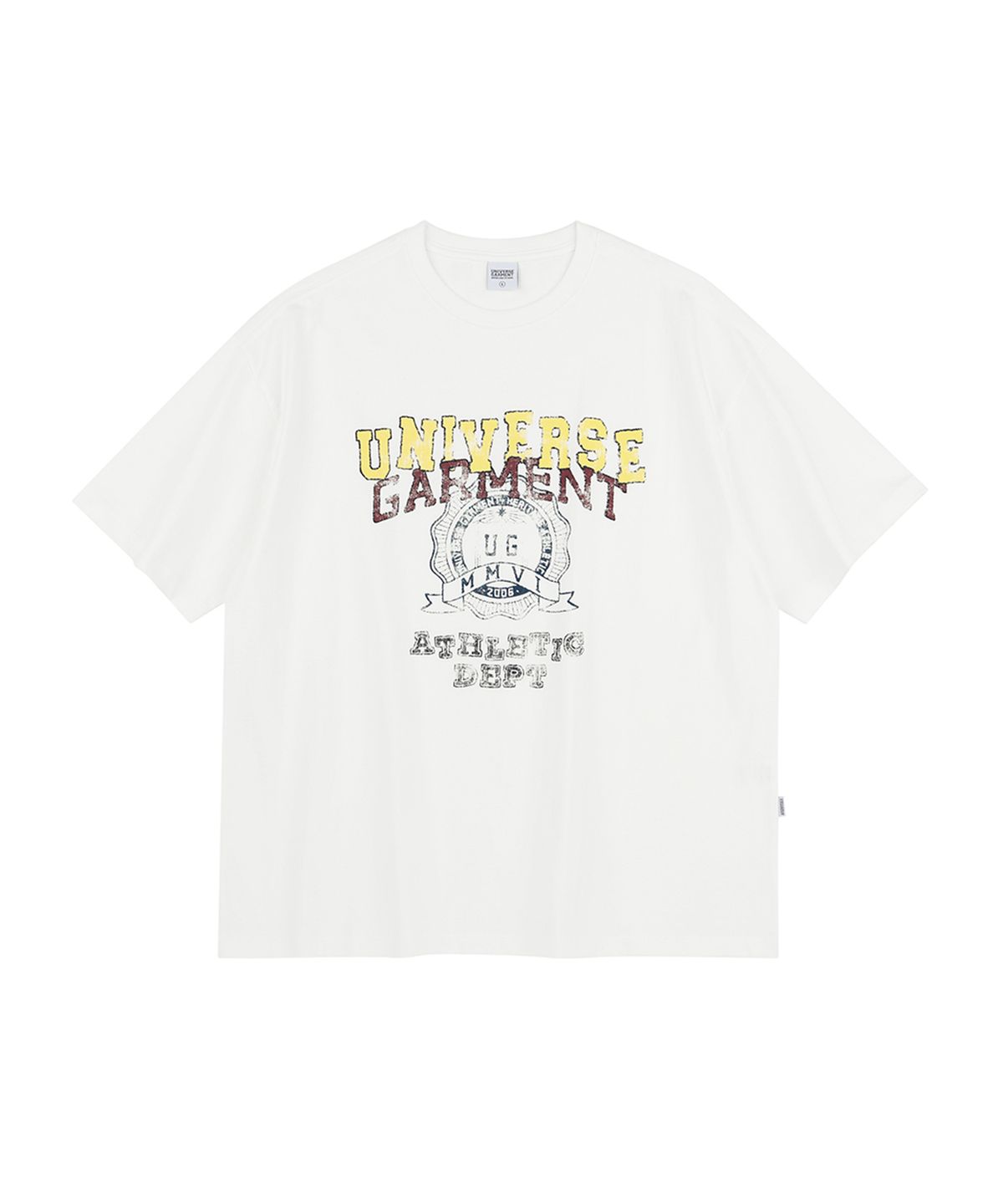 유니버스 가먼트(UNIVERSE GARMENT) UG 빈티지 애슬래틱 티셔츠_White