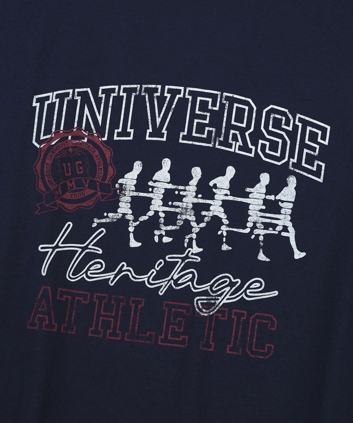 유니버스 가먼트(UNIVERSE GARMENT) UG 빈티지 애슬래틱 클럽 티셔츠_Navy